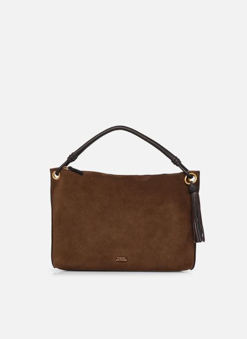 Tommy Hilfiger Sacs bandoulière TH STATEMENT LEATHER BAG SUEDE femme marron