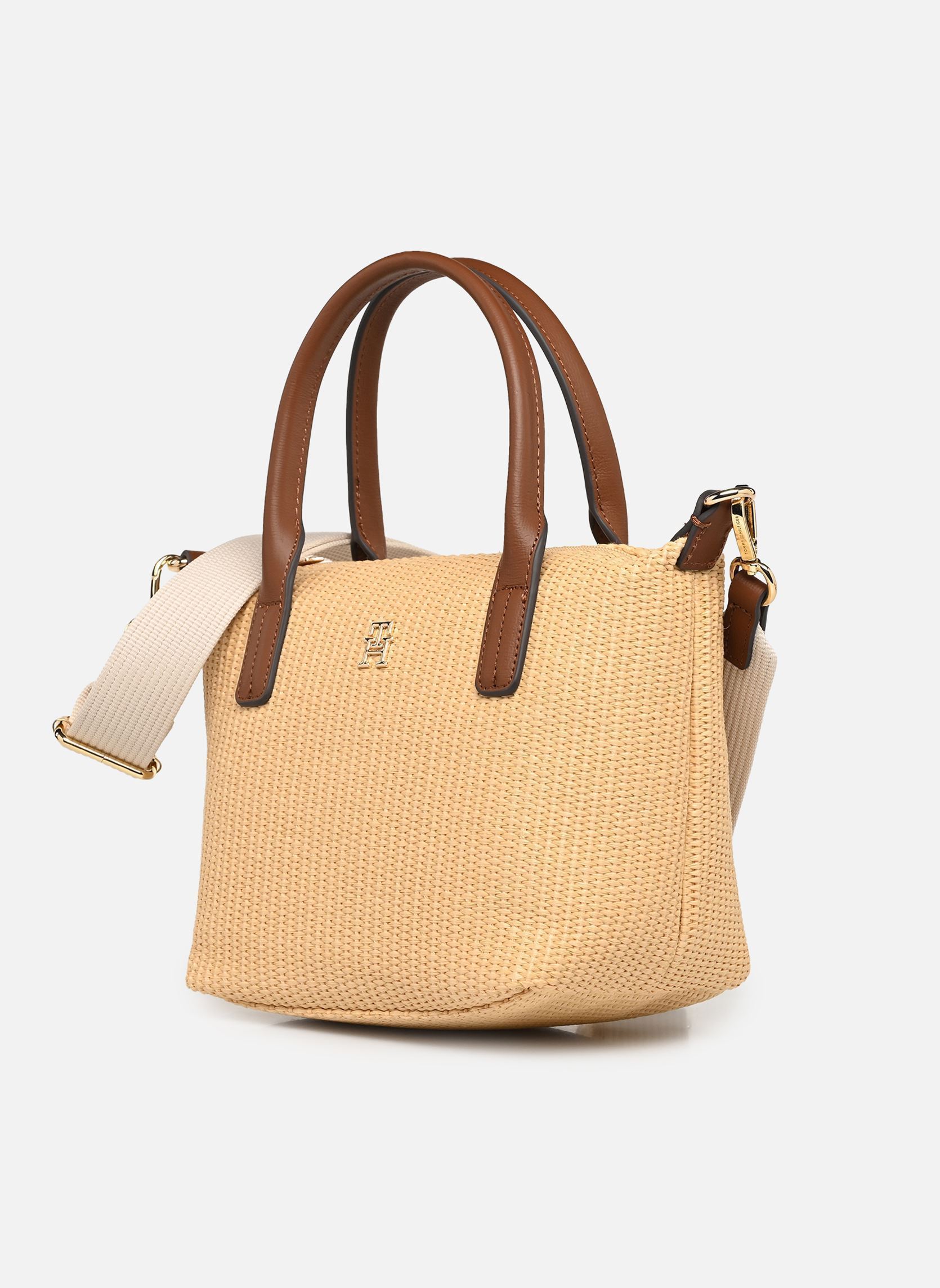 Handtaschen POPETTE MINI TOTE RAFFIA damen beige Tommy Hilfiger Handtaschen POPETTE MINI TOTE RAFFIA damen beige NATURAL RAFFIA