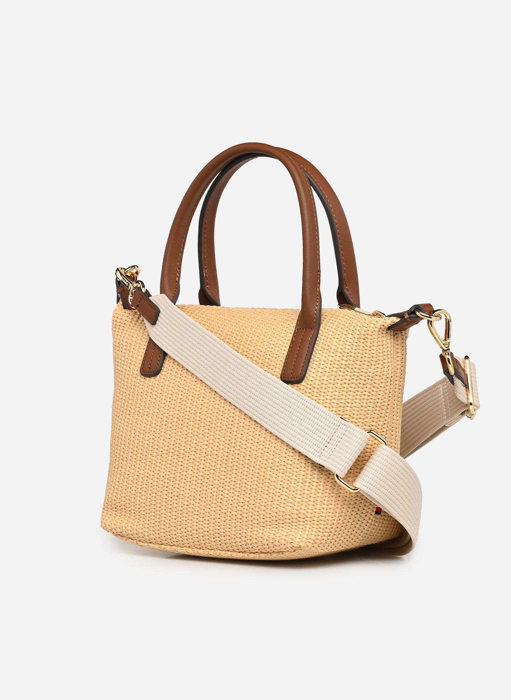 Handtaschen POPETTE MINI TOTE RAFFIA damen beige Tommy Hilfiger Handtaschen POPETTE MINI TOTE RAFFIA damen beige NATURAL RAFFIA