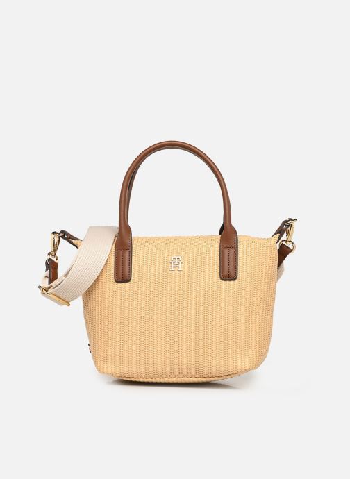 Tommy Hilfiger Sacs à main POPETTE MINI TOTE RAFFIA femme beige