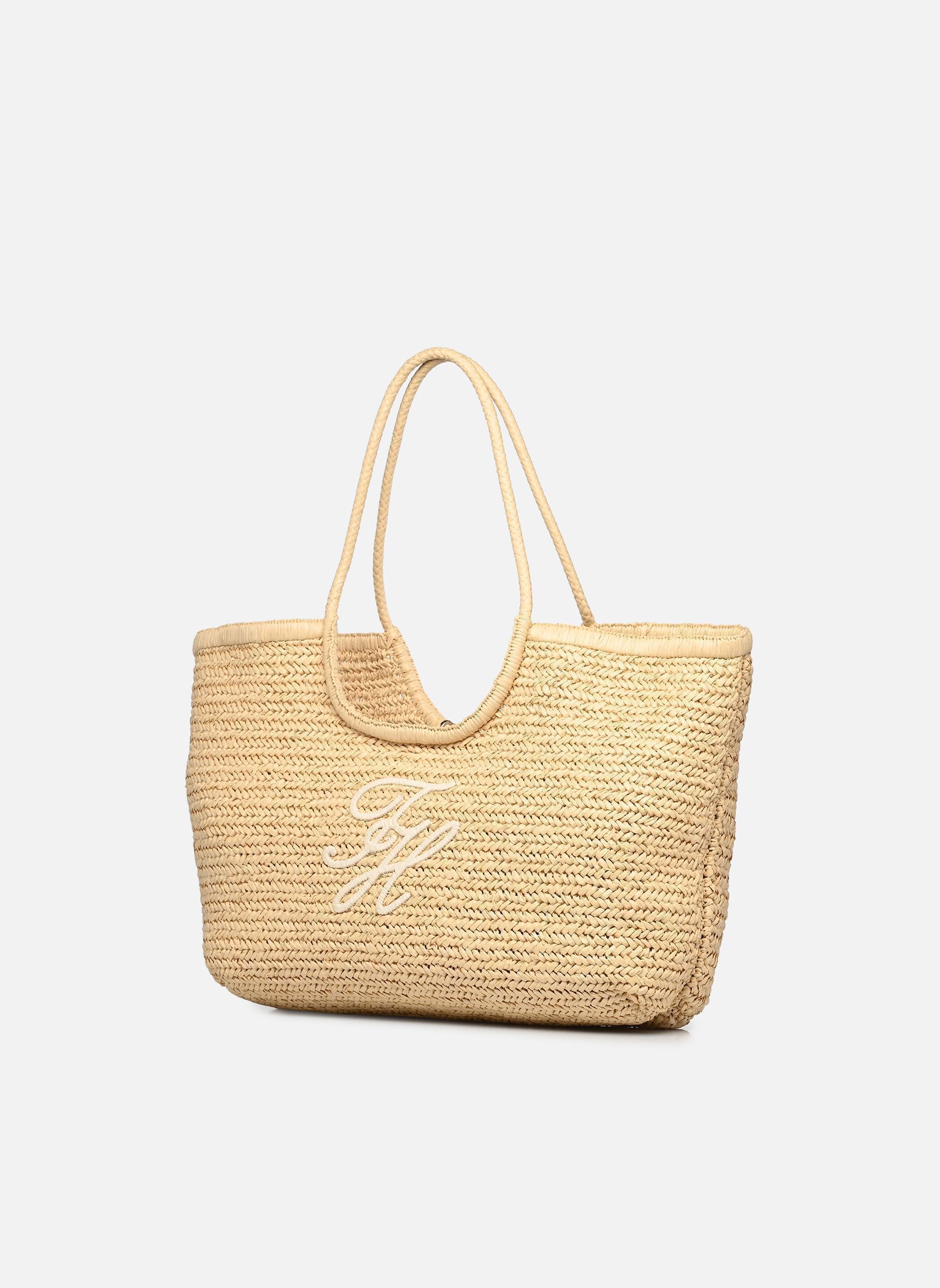 Cabas TH ELEVATED SUMMER TOTE RAFFIA femme beige Tommy Hilfiger Cabas TH ELEVATED SUMMER TOTE RAFFIA femme beige Natural Raffia