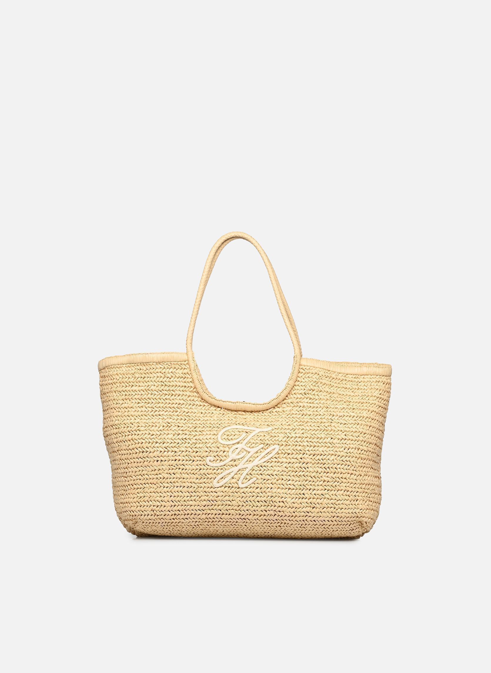 Cabas TH ELEVATED SUMMER TOTE RAFFIA femme beige Tommy Hilfiger Cabas TH ELEVATED SUMMER TOTE RAFFIA femme beige Natural Raffia