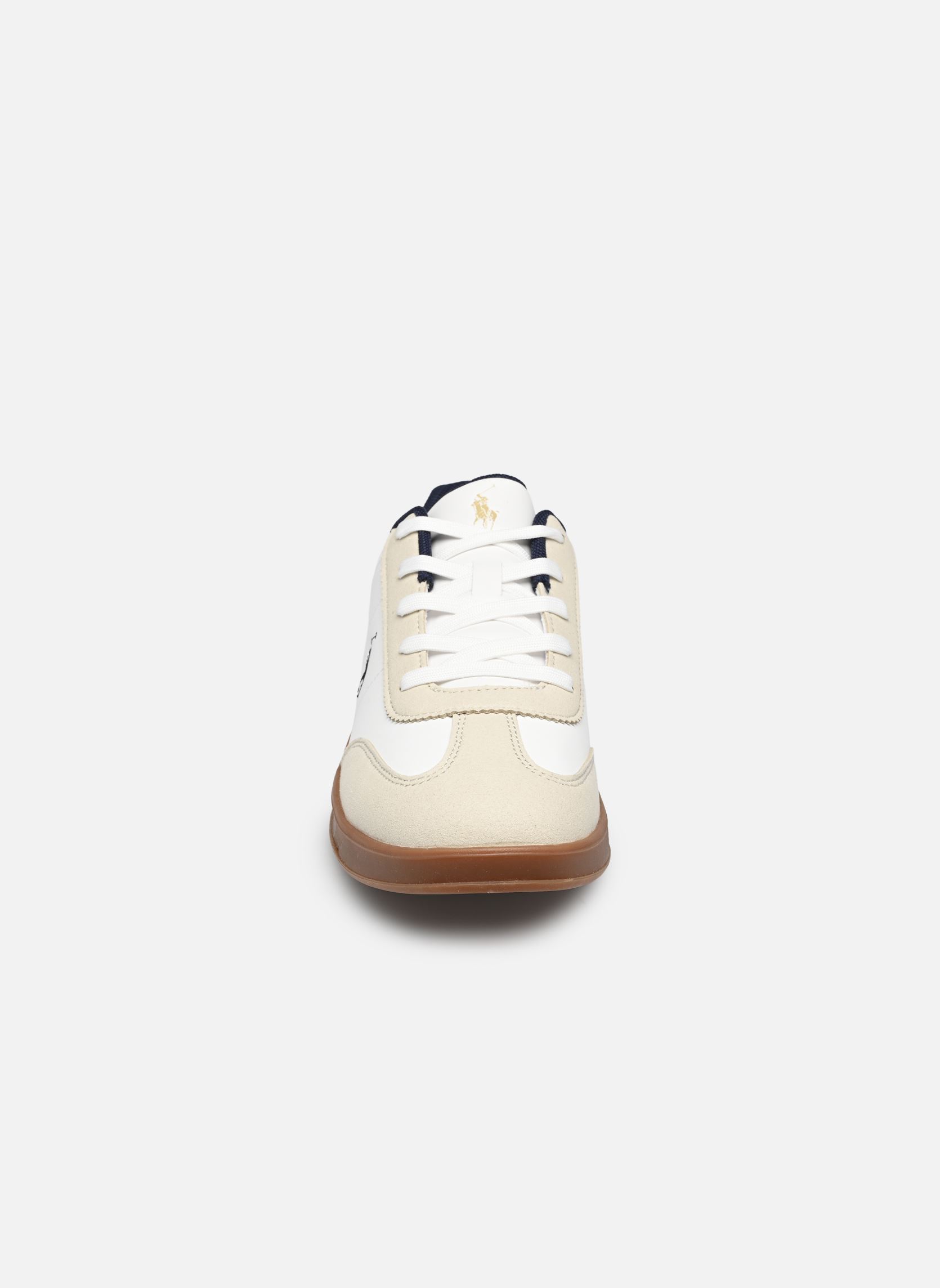 Baskets basses Hollis garçon blanc Polo Ralph Lauren Baskets basses Hollis garçon blanc PAPER WHITE SMOOTH/GREY MICRO/