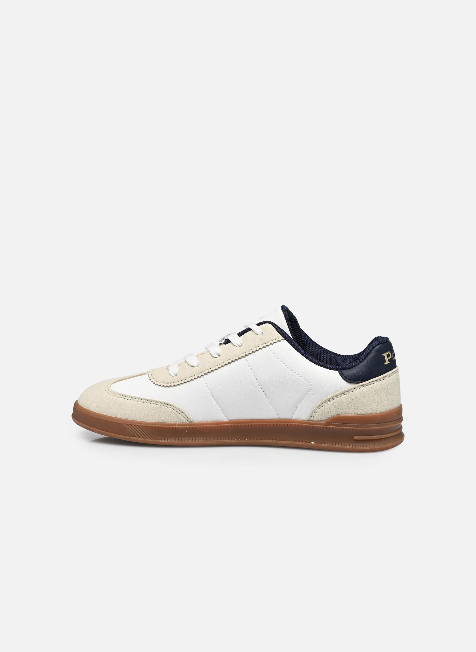 Baskets basses Hollis garçon blanc Polo Ralph Lauren Baskets basses Hollis garçon blanc PAPER WHITE SMOOTH/GREY MICRO/