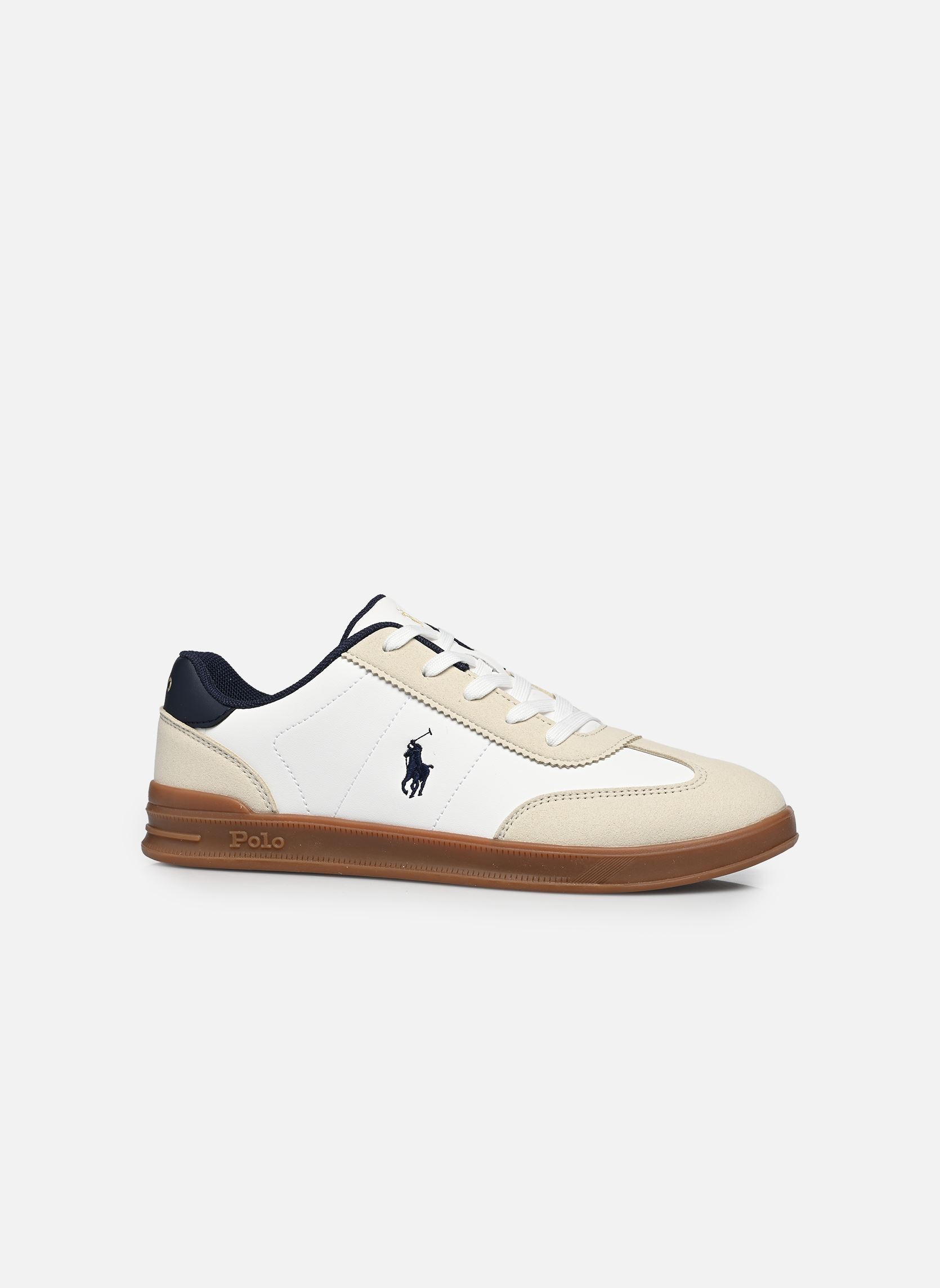 Baskets basses Hollis garçon blanc Polo Ralph Lauren Baskets basses Hollis garçon blanc PAPER WHITE SMOOTH/GREY MICRO/