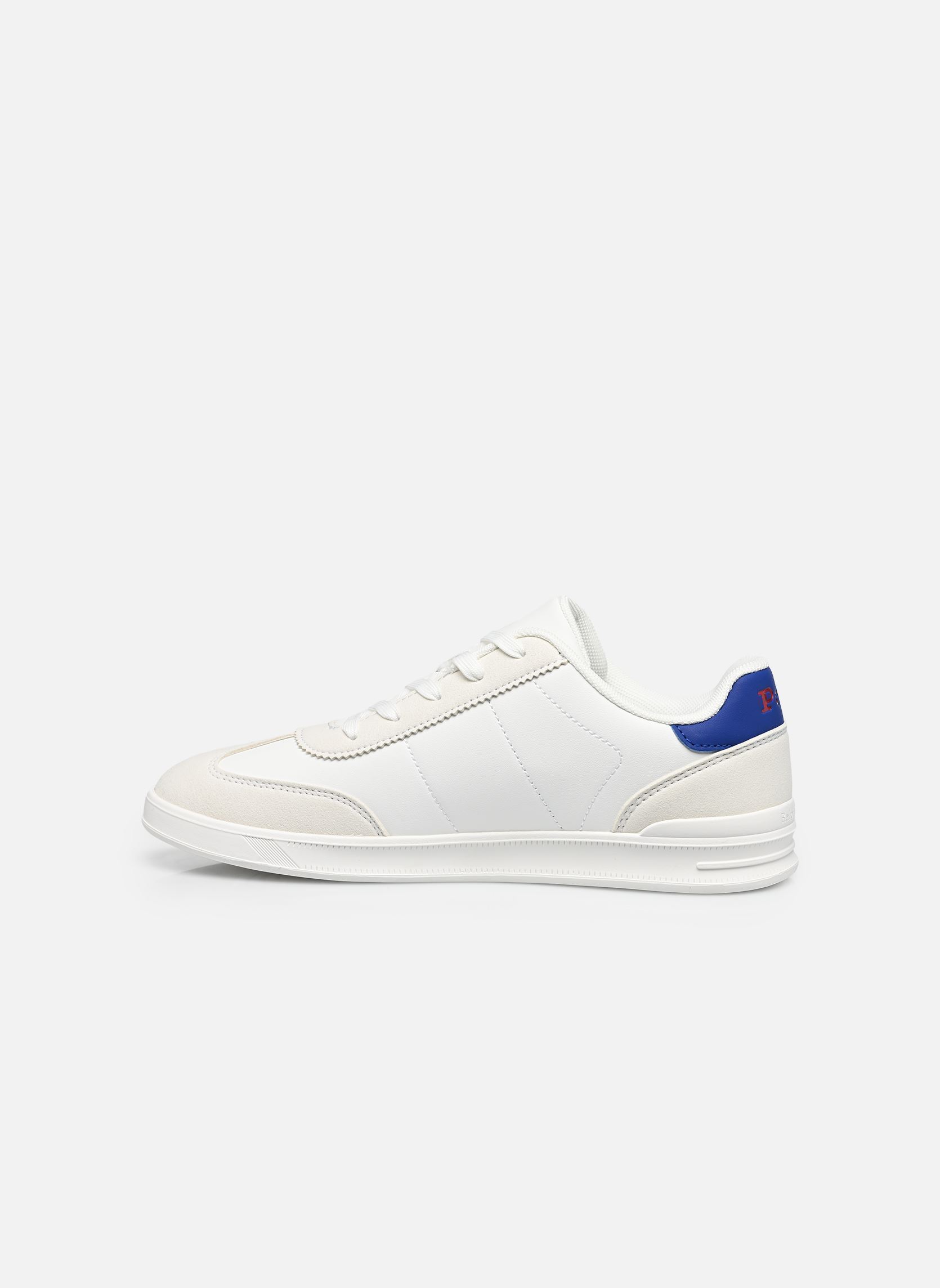 Niedrige Sneaker Hollis jungen weiß Polo Ralph Lauren Niedrige Sneaker Hollis jungen weiß WHITE SMOOTH/GREY MICRO/ROYAL