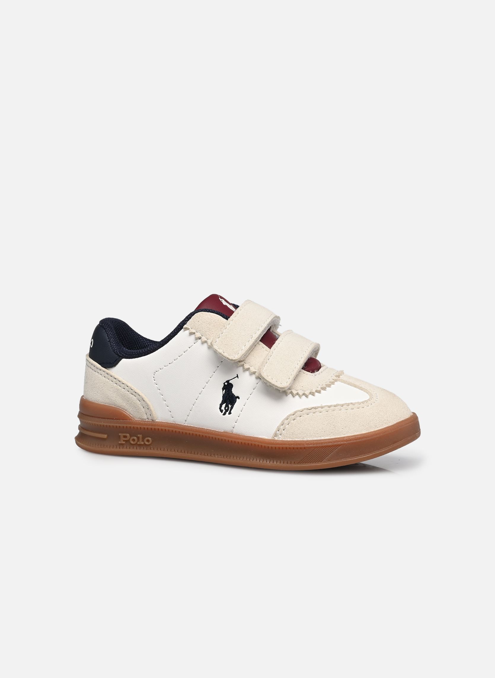 Lage sneakers Hollis Ez wit Polo Ralph Lauren Lage sneakers Hollis Ez wit PAPER WHITE SMOOTH/ GREY MICRO