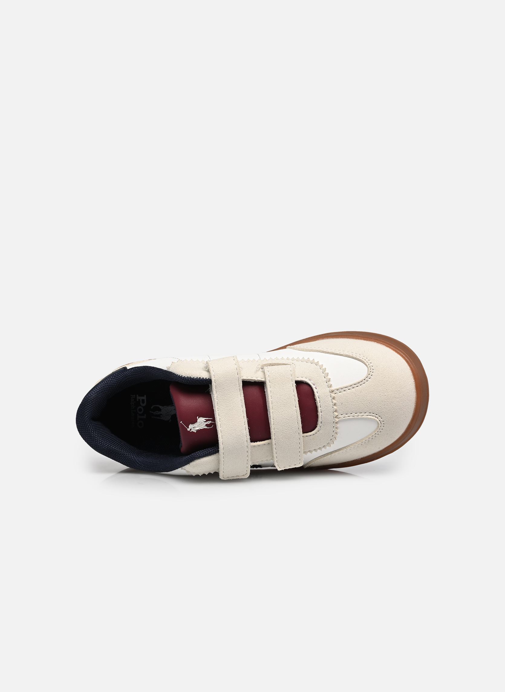 Lage sneakers Hollis Ez wit Polo Ralph Lauren Lage sneakers Hollis Ez wit PAPER WHITE SMOOTH/ GREY MICRO