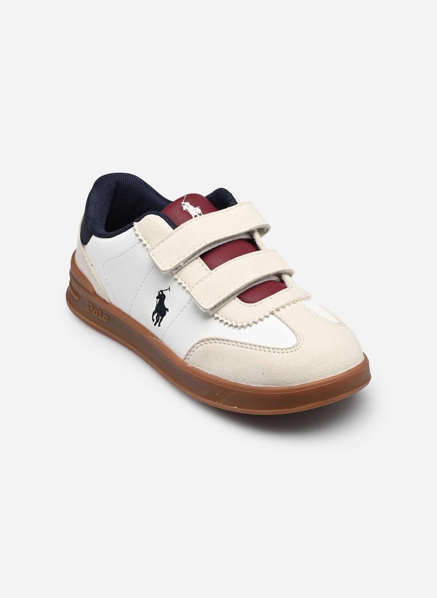 Lage sneakers Hollis Ez wit Polo Ralph Lauren Lage sneakers Hollis Ez wit PAPER WHITE SMOOTH/ GREY MICRO