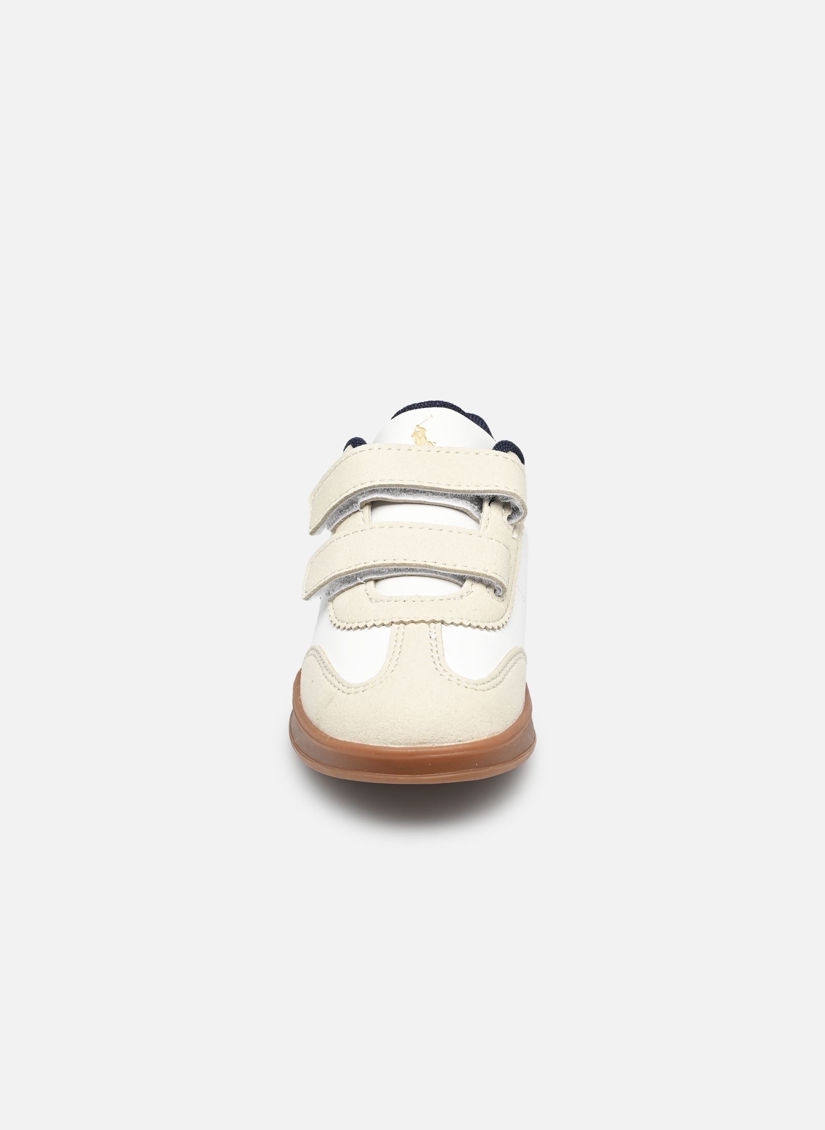 Baskets basses Hollis Ez garçon blanc Polo Ralph Lauren Baskets basses Hollis Ez garçon blanc PAPER WHITE SMOOTH/GREY MICRO/