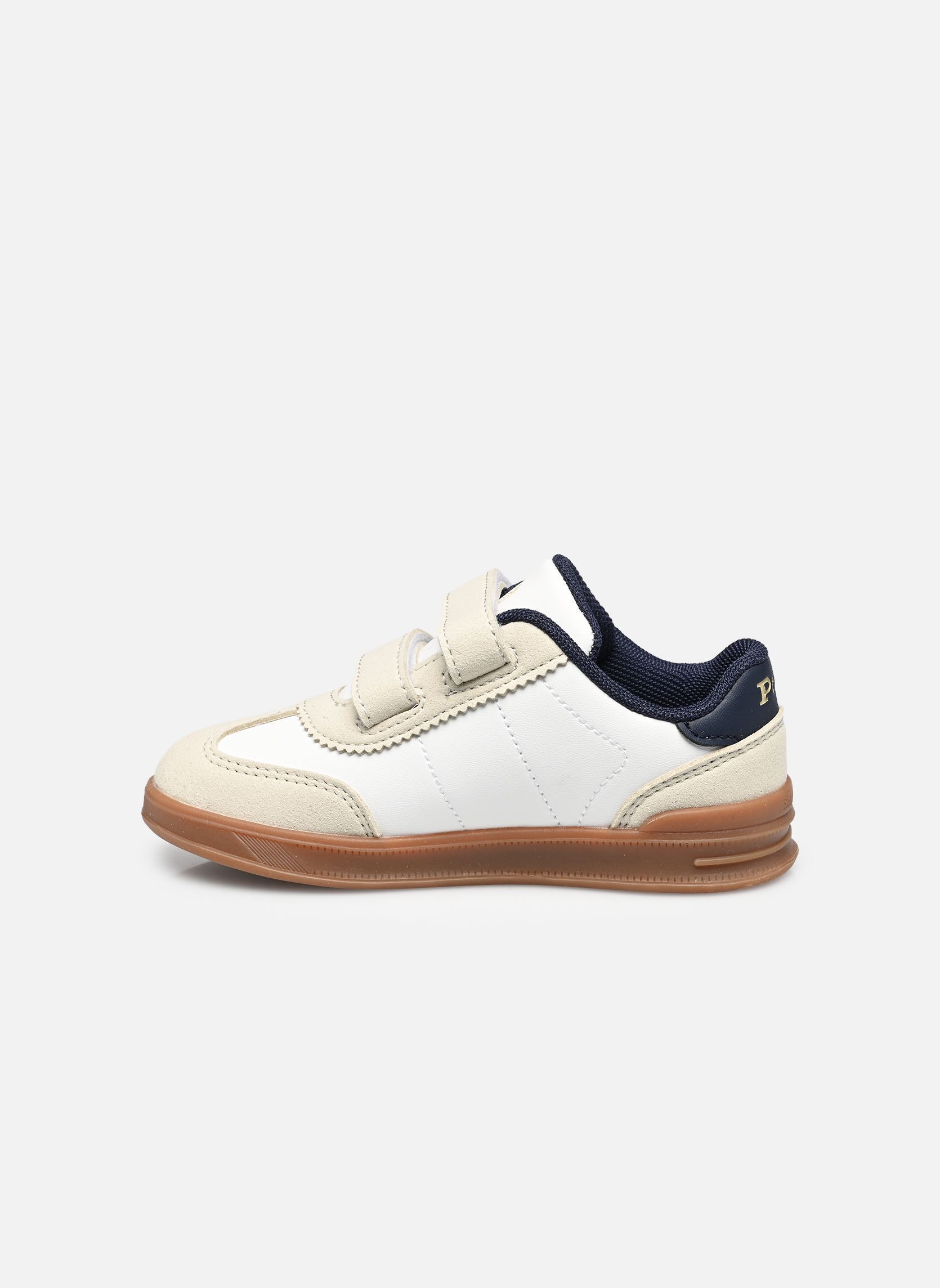 Baskets basses Hollis Ez garçon blanc Polo Ralph Lauren Baskets basses Hollis Ez garçon blanc PAPER WHITE SMOOTH/GREY MICRO/