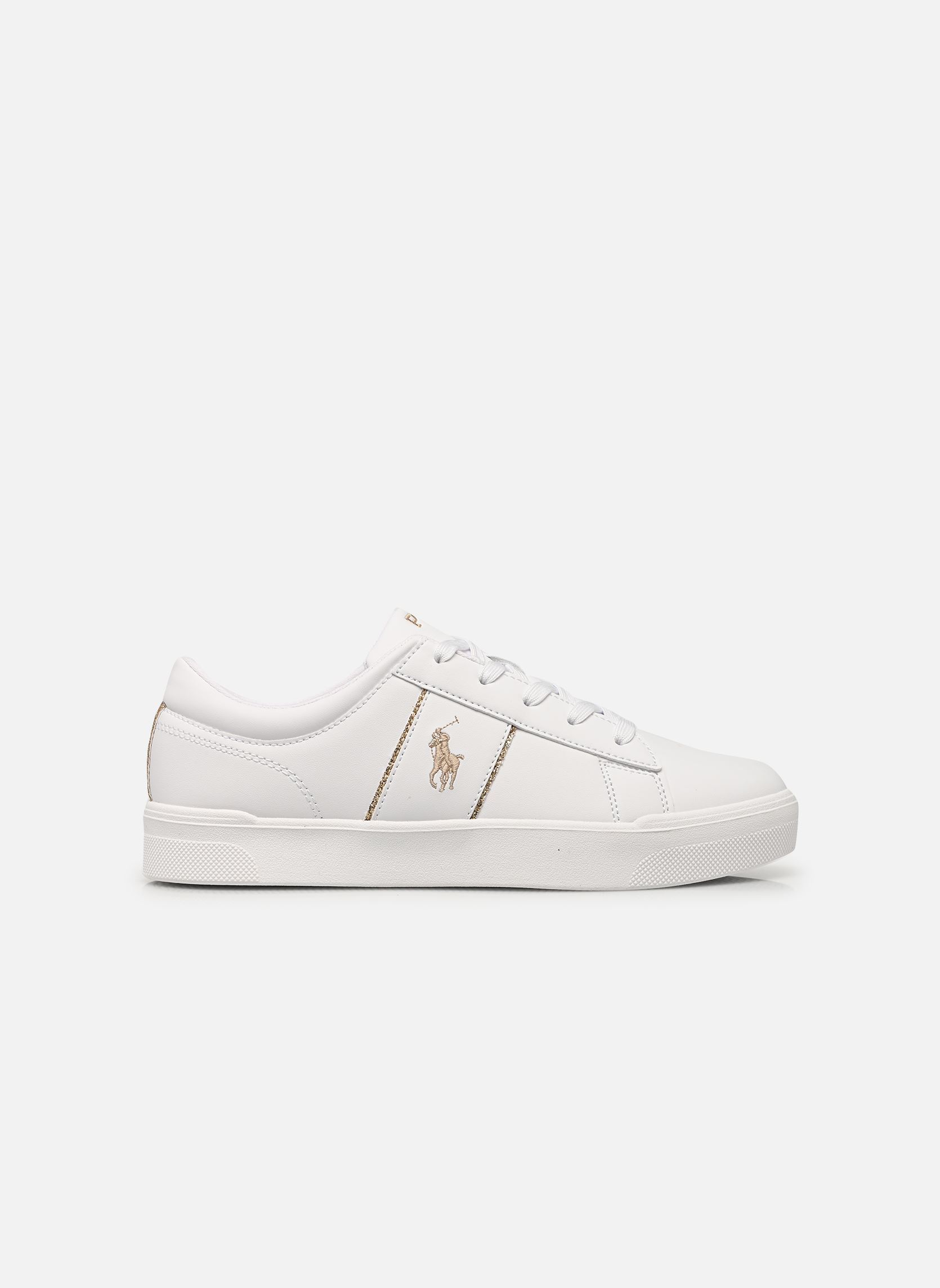Baskets basses Frazier II fille blanc Polo Ralph Lauren Baskets basses Frazier II fille blanc WHITE SMOOTH/GOLD GLITTER W/ G