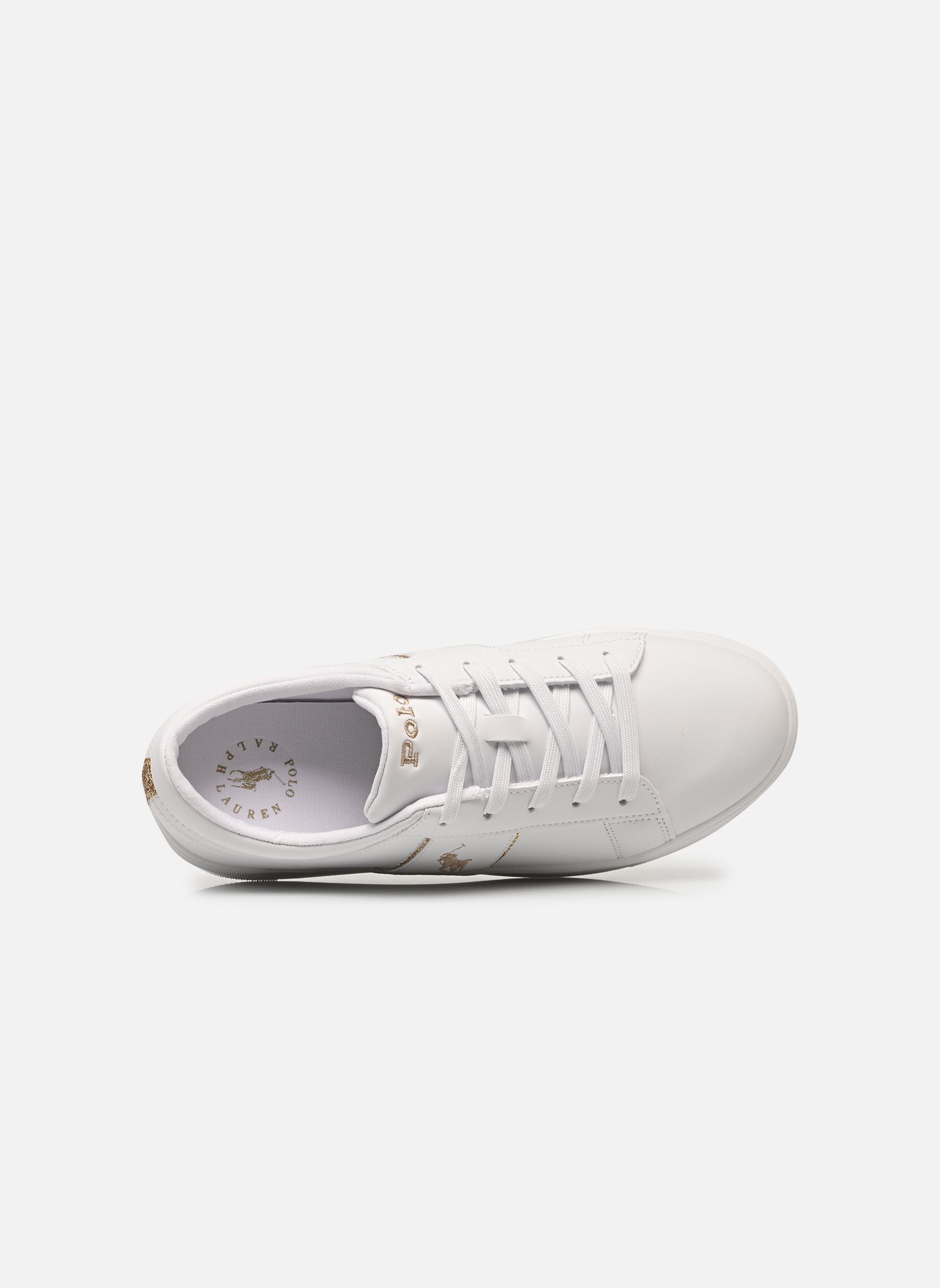 Baskets basses Frazier II fille blanc Polo Ralph Lauren Baskets basses Frazier II fille blanc WHITE SMOOTH/GOLD GLITTER W/ G