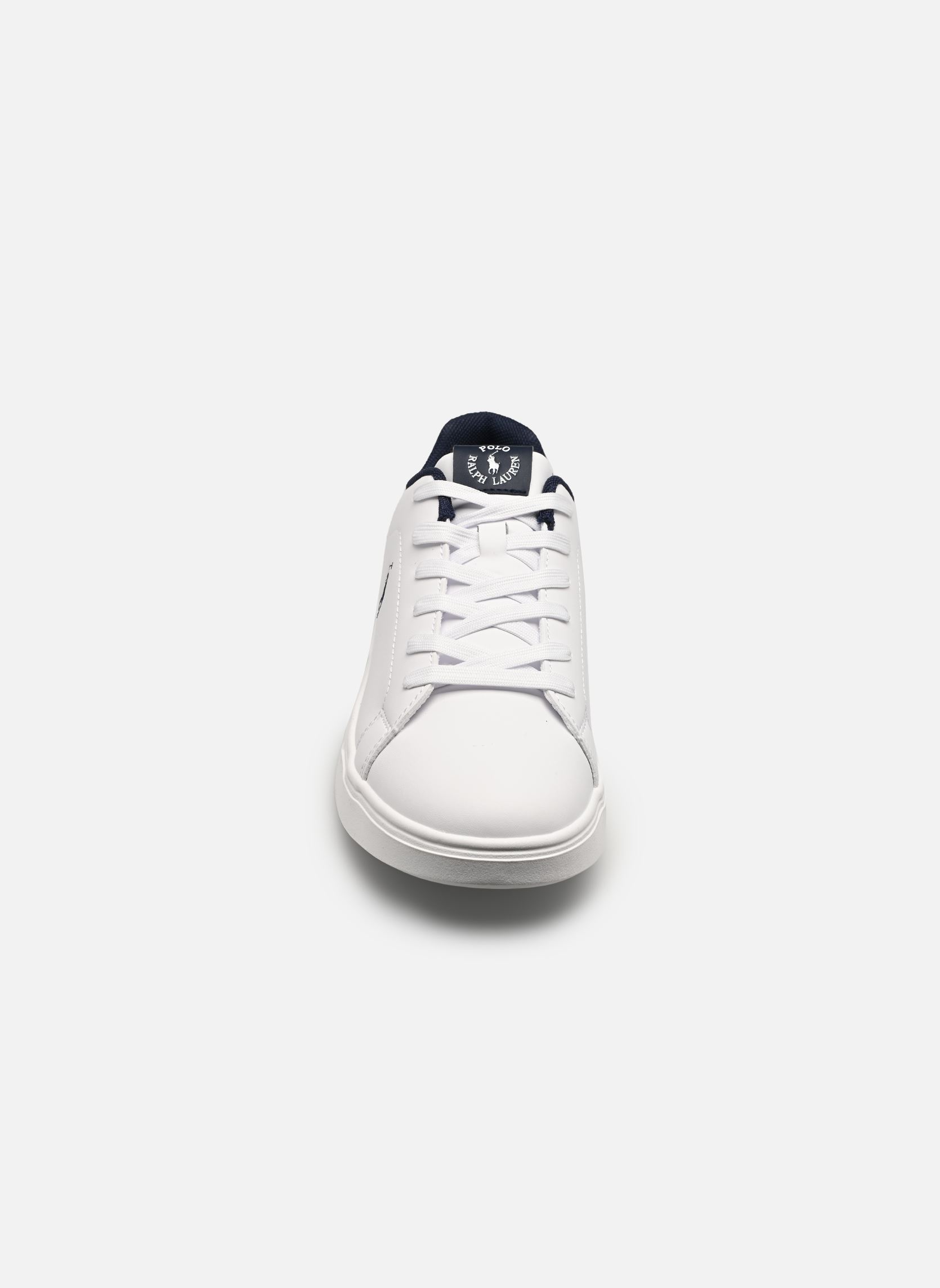 Niedrige Sneaker Heritage Court Super jungen weiß Polo Ralph Lauren Niedrige Sneaker Heritage Court Super jungen weiß WHITE SMOOTH/NAVY W/ NAVY PP