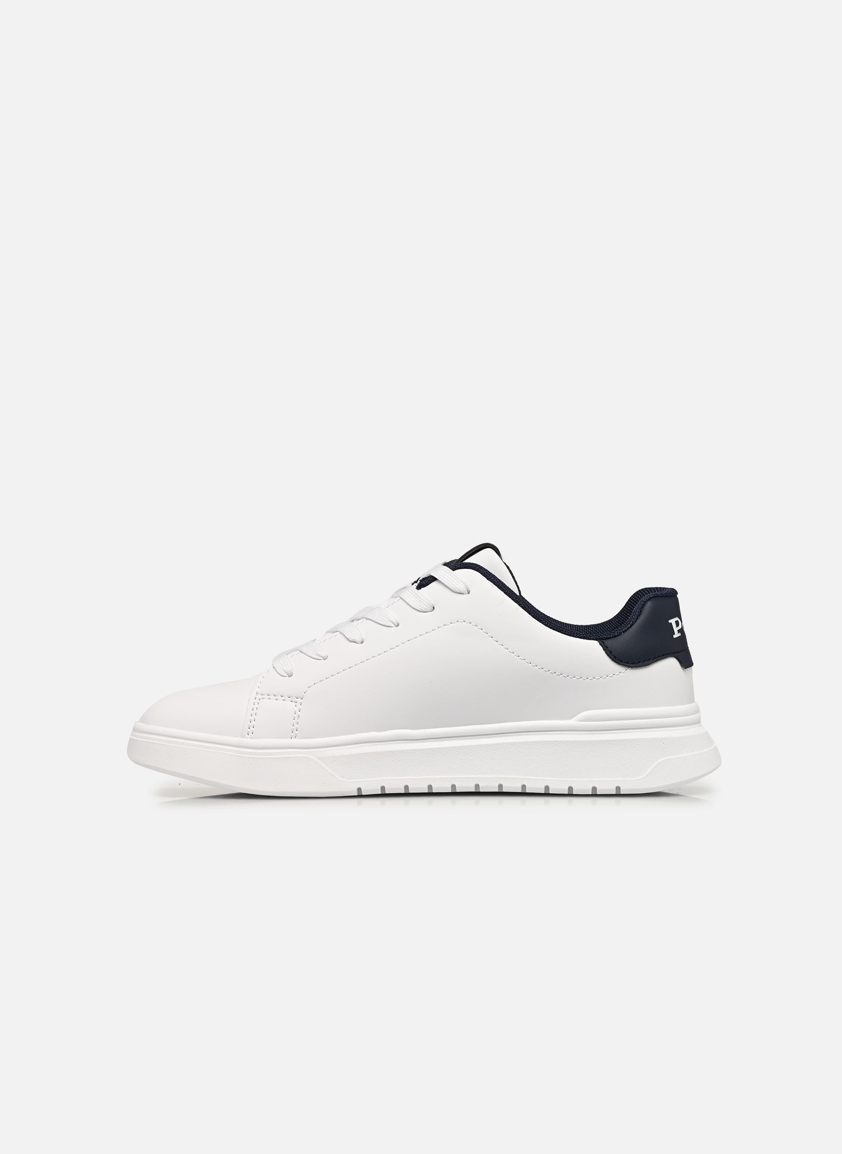 Niedrige Sneaker Heritage Court Super jungen weiß Polo Ralph Lauren Niedrige Sneaker Heritage Court Super jungen weiß WHITE SMOOTH/NAVY W/ NAVY PP