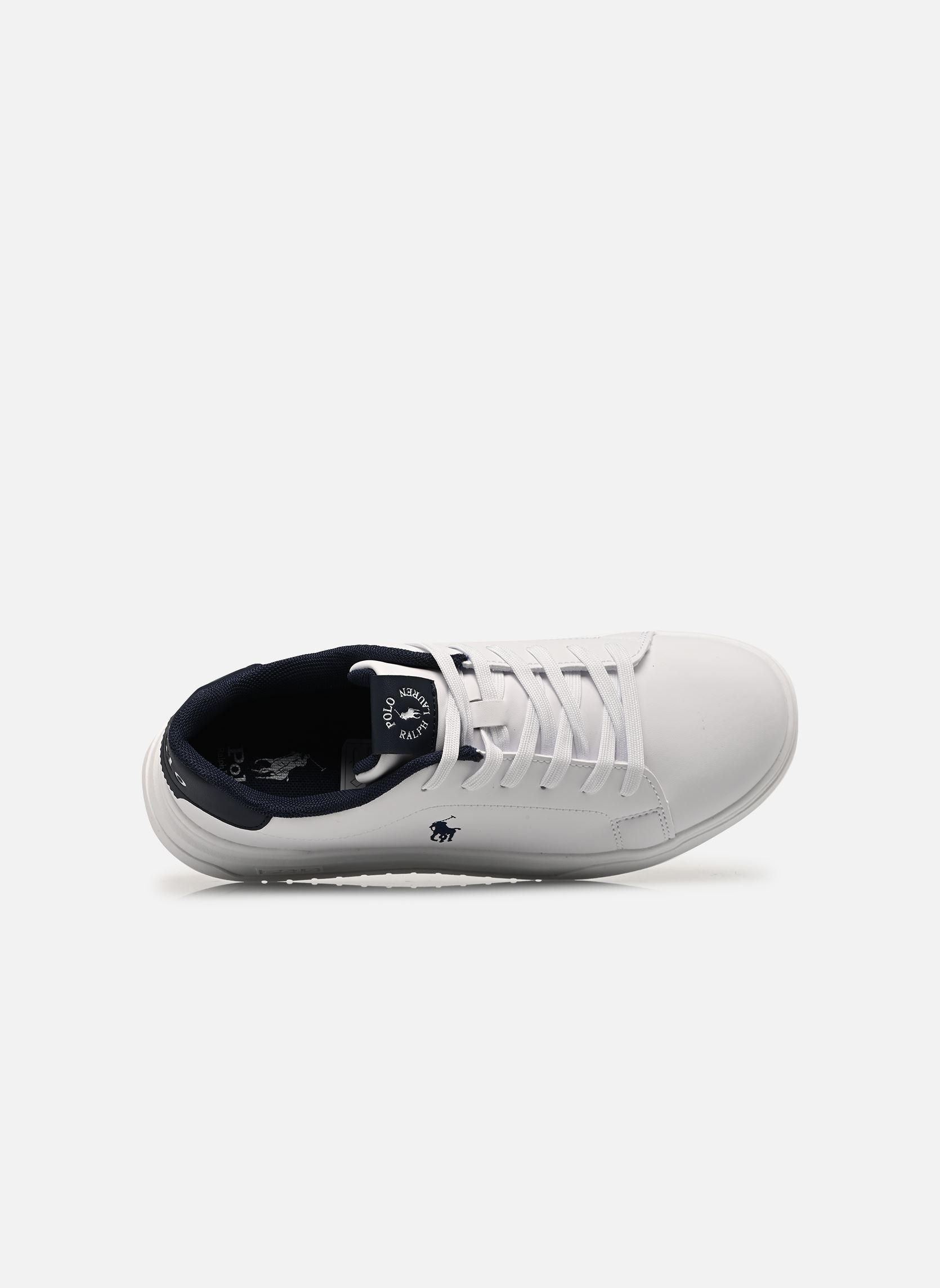 Niedrige Sneaker Heritage Court Super jungen weiß Polo Ralph Lauren Niedrige Sneaker Heritage Court Super jungen weiß WHITE SMOOTH/NAVY W/ NAVY PP