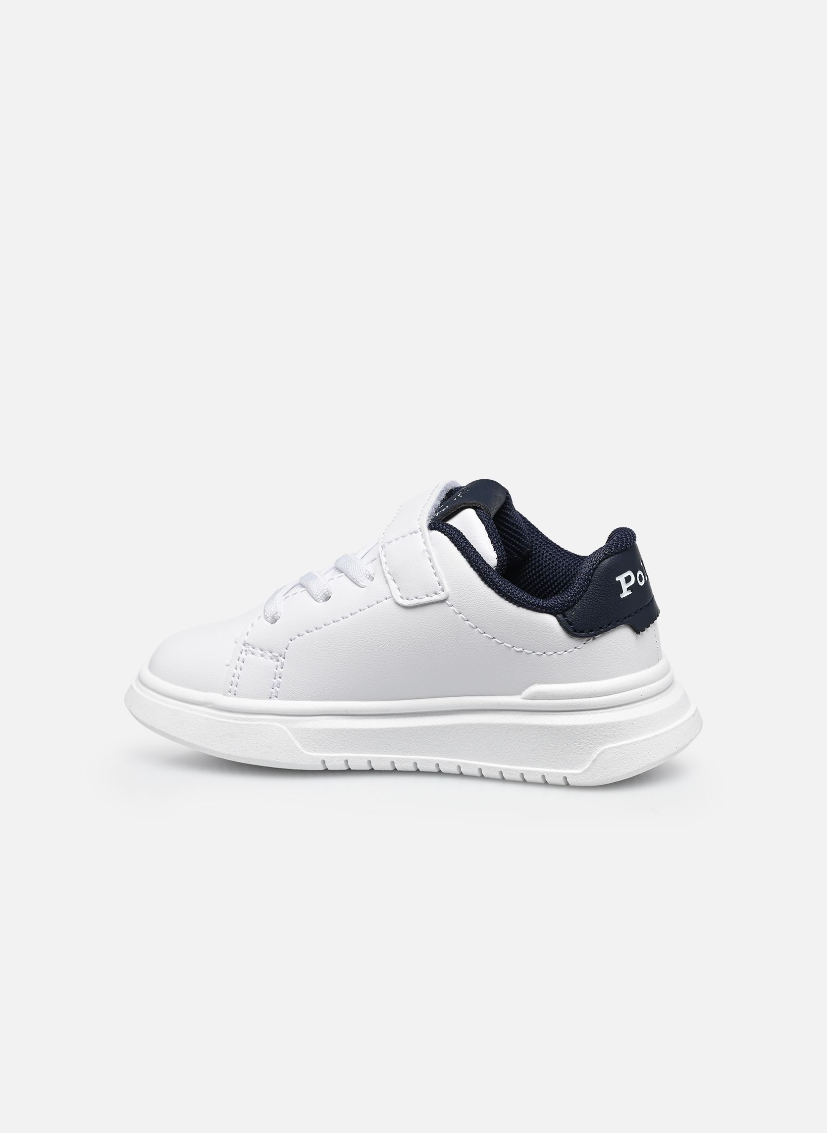 Baskets basses Heritage Court Super PS garçon blanc Polo Ralph Lauren Baskets basses Heritage Court Super PS garçon blanc WHITE SMOOTH/NAVY W/ NAVY PP