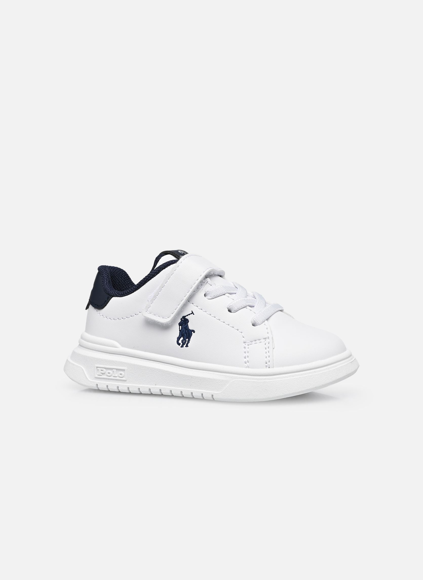 Baskets basses Heritage Court Super PS garçon blanc Polo Ralph Lauren Baskets basses Heritage Court Super PS garçon blanc WHITE SMOOTH/NAVY W/ NAVY PP