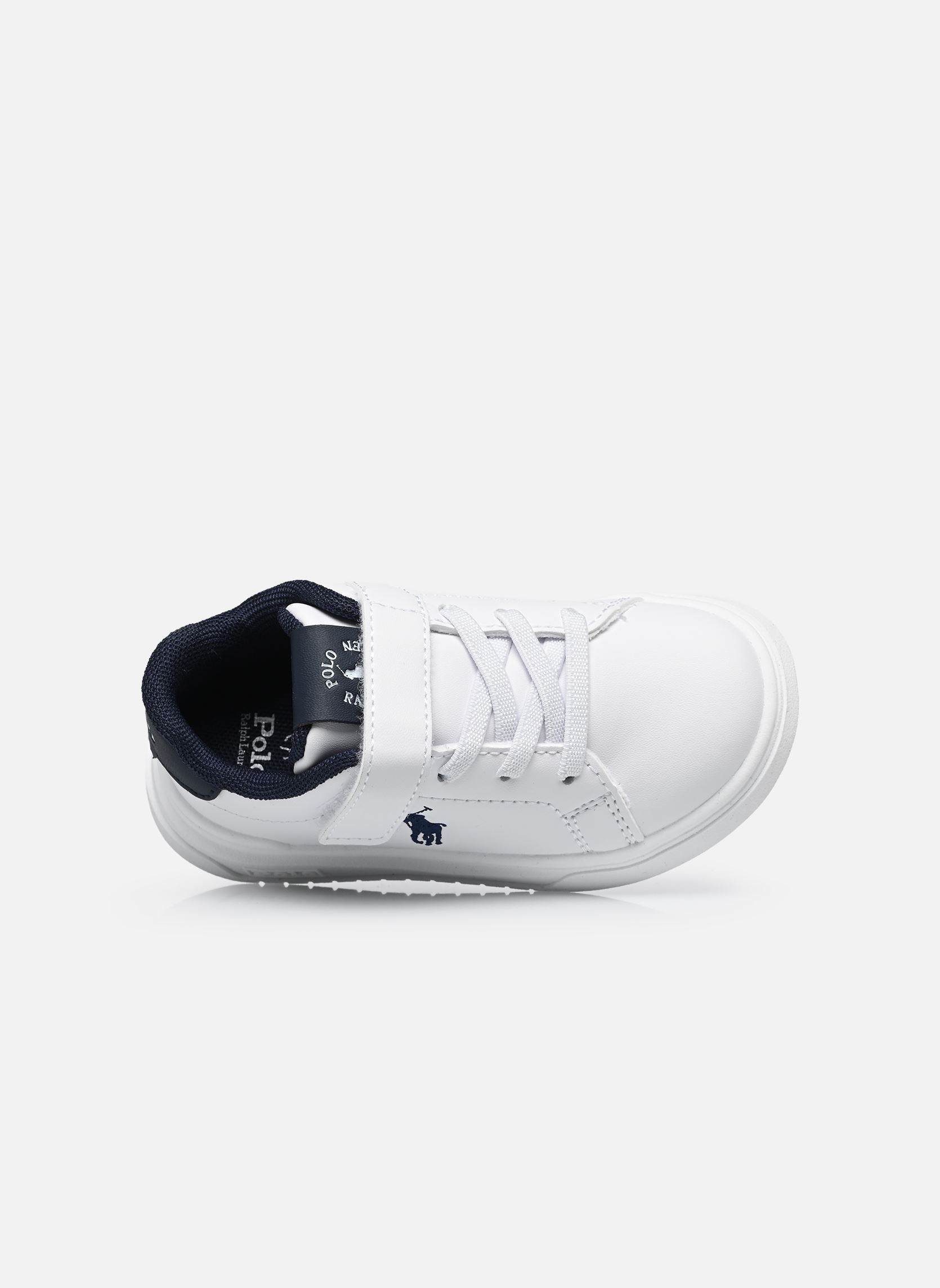Baskets basses Heritage Court Super PS garçon blanc Polo Ralph Lauren Baskets basses Heritage Court Super PS garçon blanc WHITE SMOOTH/NAVY W/ NAVY PP