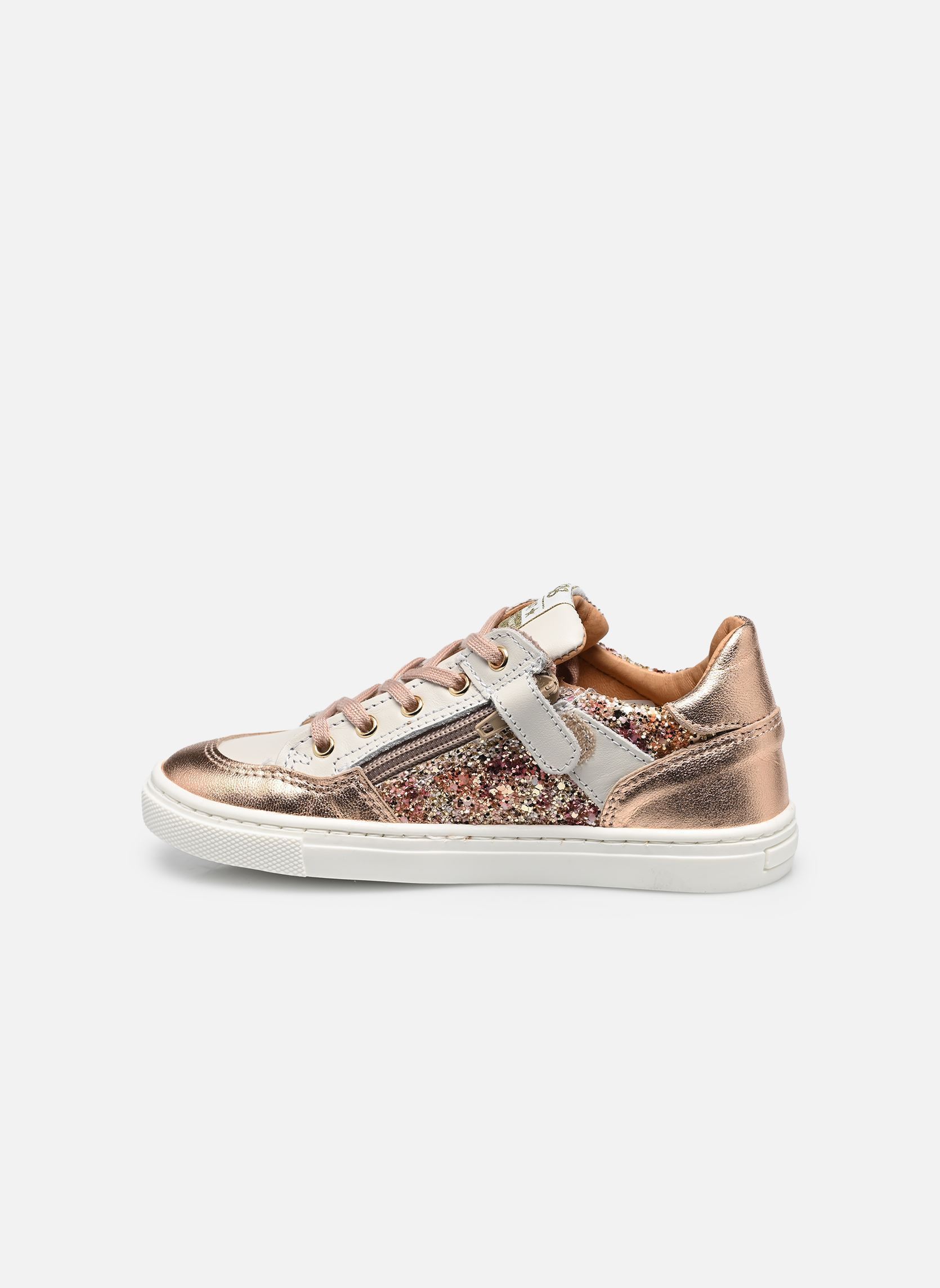Baskets basses Florine fille argent GBB Baskets basses Florine fille argent VTS BLANC-PAILLETTE MULTI