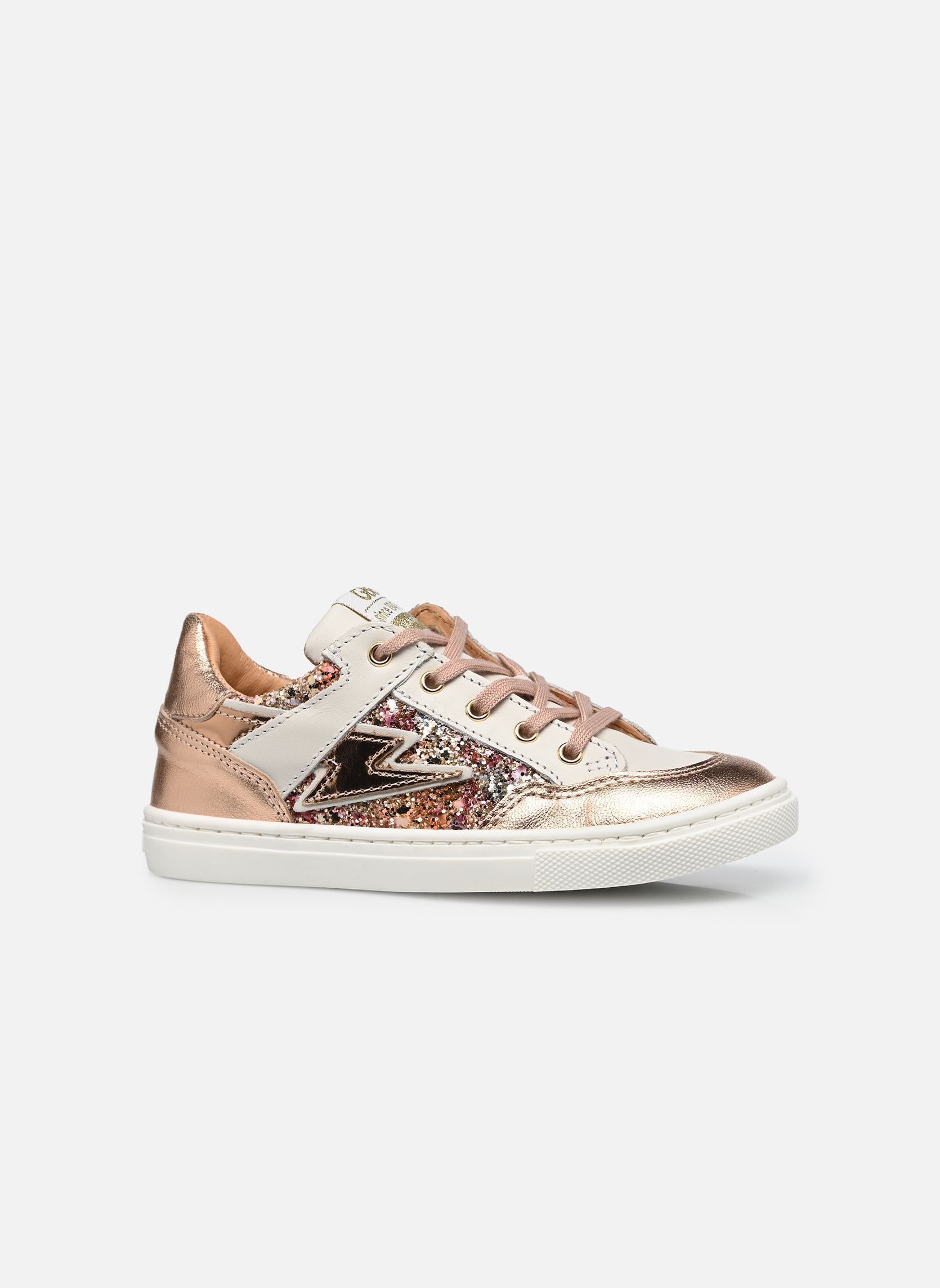 Baskets basses Florine fille argent GBB Baskets basses Florine fille argent VTS BLANC-PAILLETTE MULTI