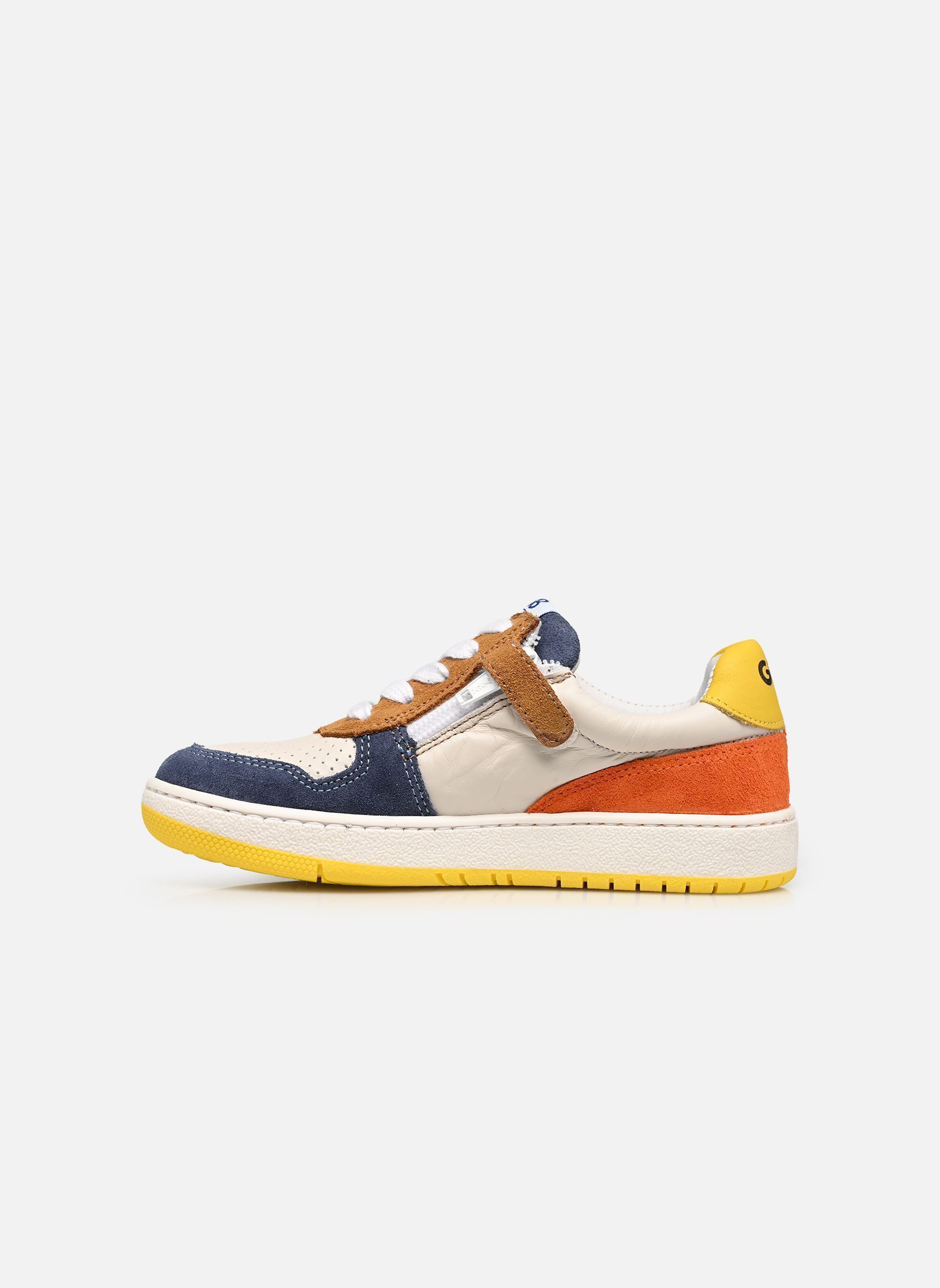 Baskets basses Tocani garçon multicolore GBB Baskets basses Tocani garçon multicolore Vte Blanc-Jean-Orange