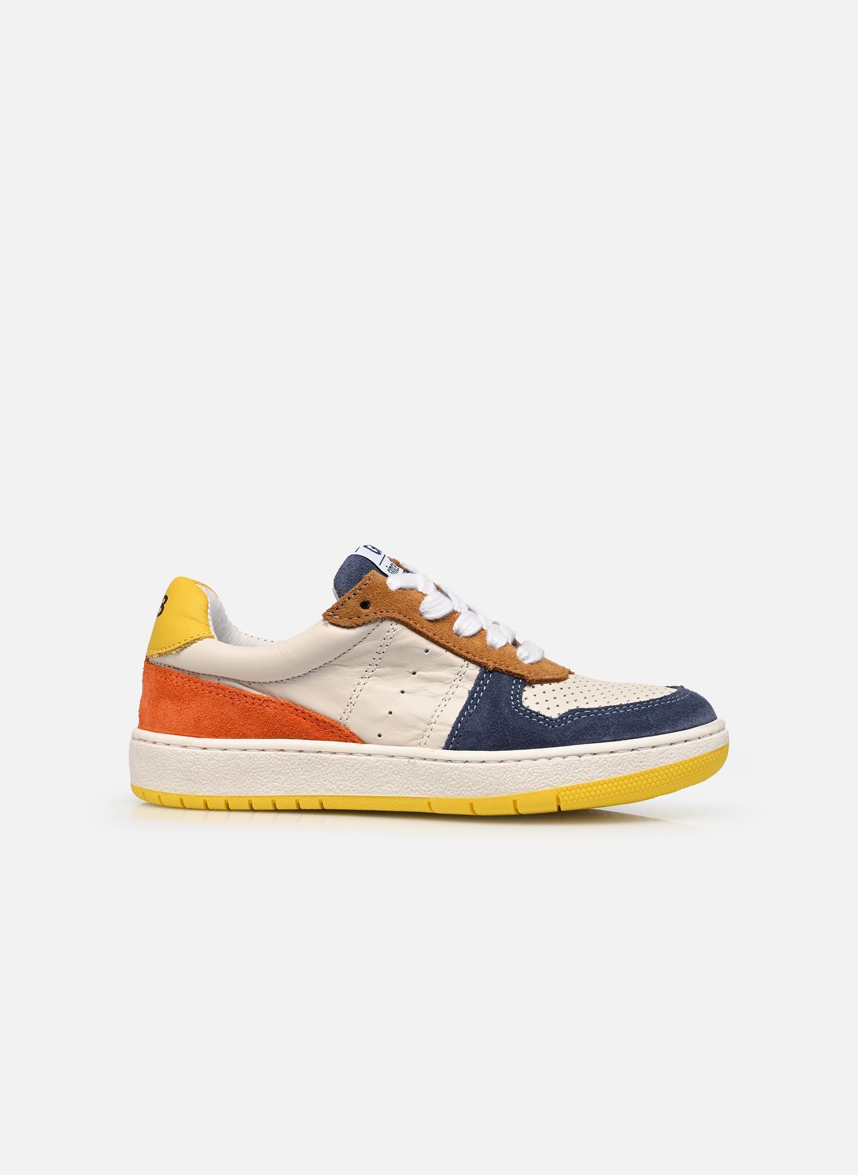 Baskets basses Tocani garçon multicolore GBB Baskets basses Tocani garçon multicolore Vte Blanc-Jean-Orange