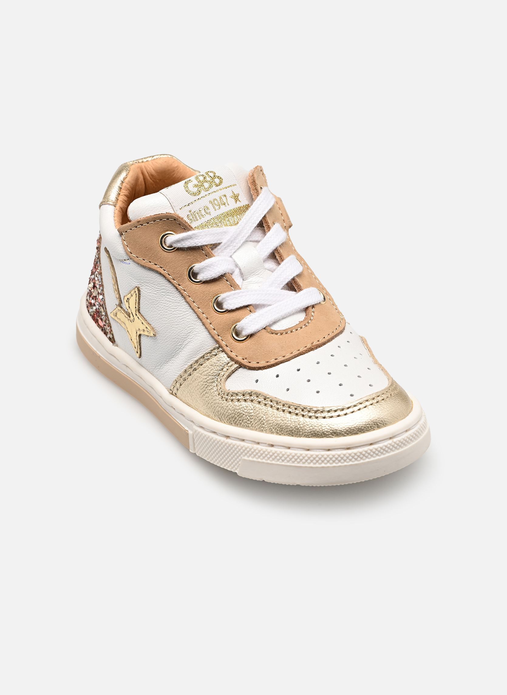 Baskets hautes Givre fille or et bronze GBB Baskets hautes Givre fille or et bronze Vts Blanc-Or