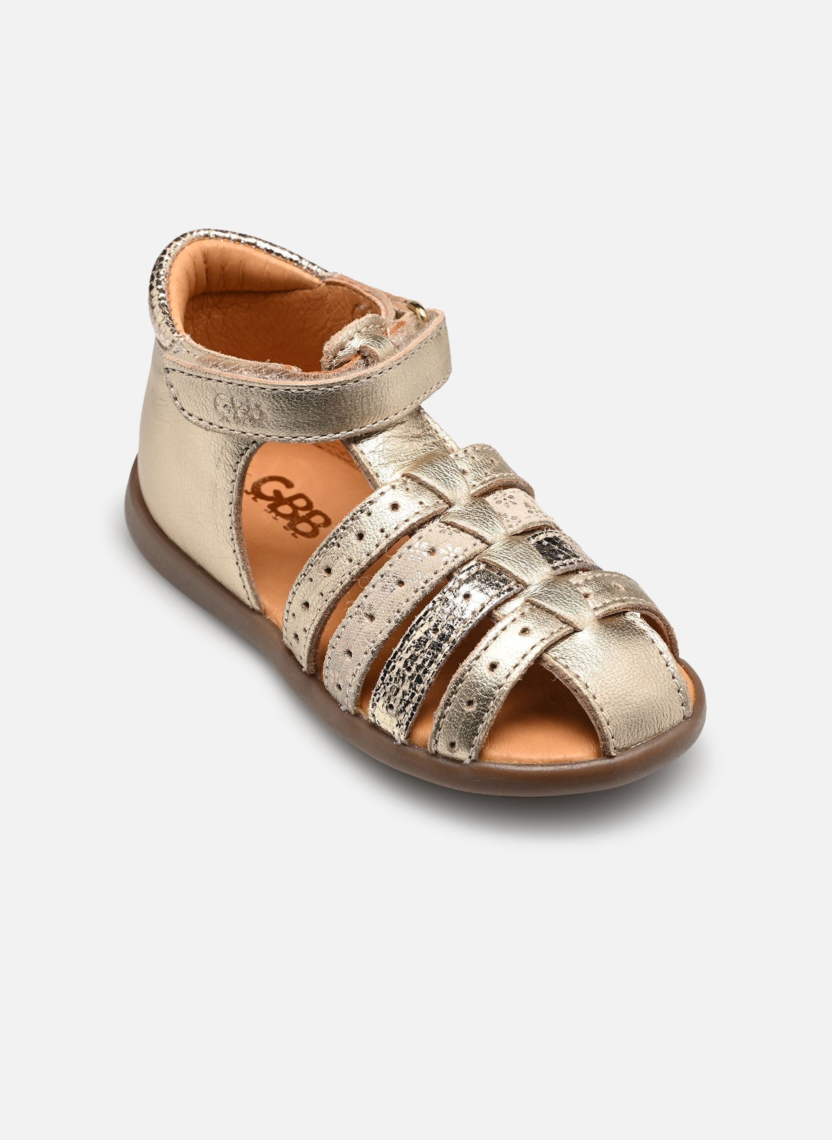 Sandalen Jinette mädchen gold und bronze GBB Sandalen Jinette mädchen gold und bronze Vte Or Beige