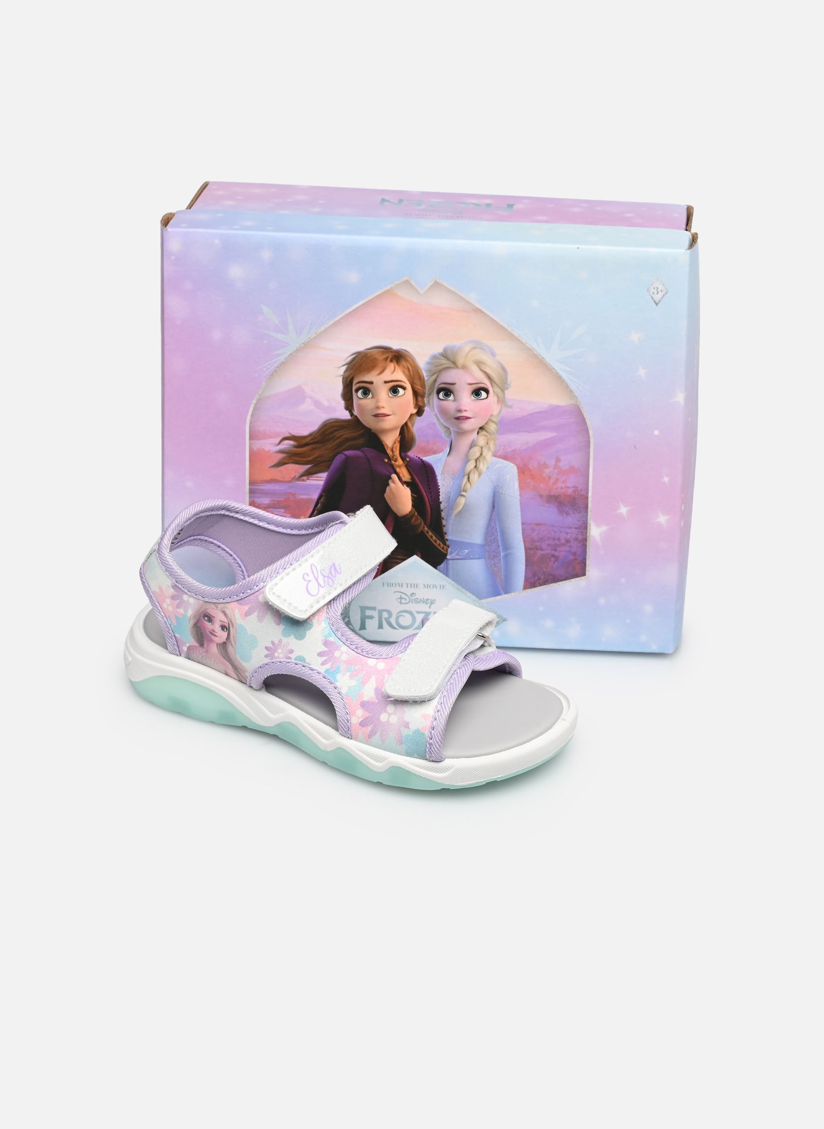 Sandales Sandale Reine des Neiges Lumière fille multicolore Leomil Sandales Sandale Reine des Neiges Lumière fille multicolore 798 WHITE/MINT GREEN