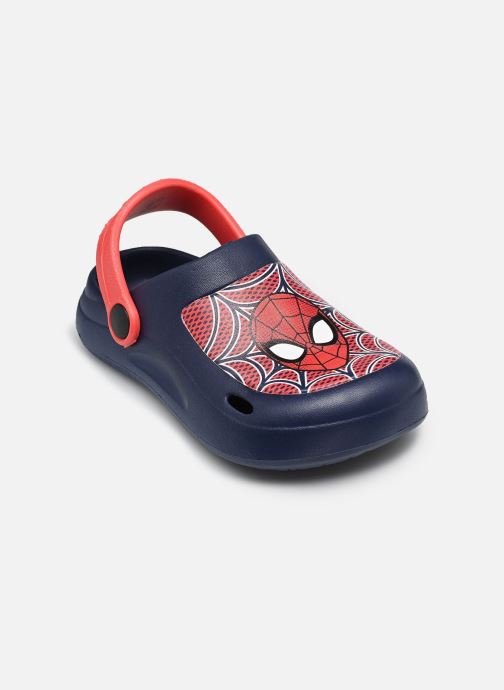Leomil Pantoletten und Clogs Sabot Spiderman jungen blau