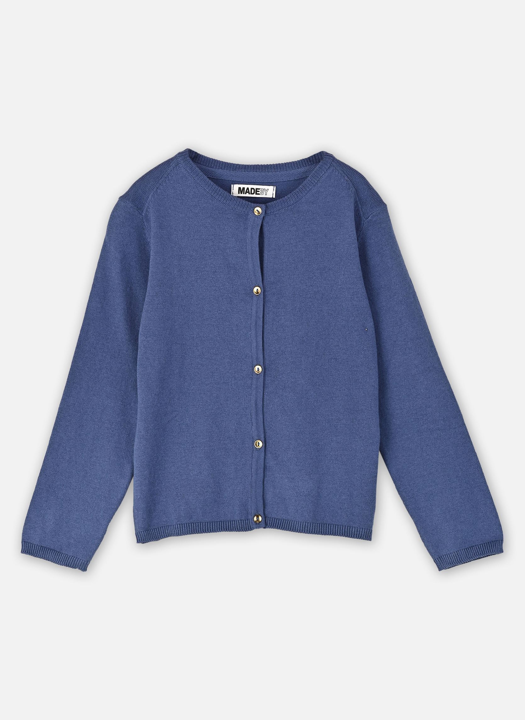 Gilets MGILET fille bleu MADE BY Gilets MGILET fille bleu GRAY BLUE