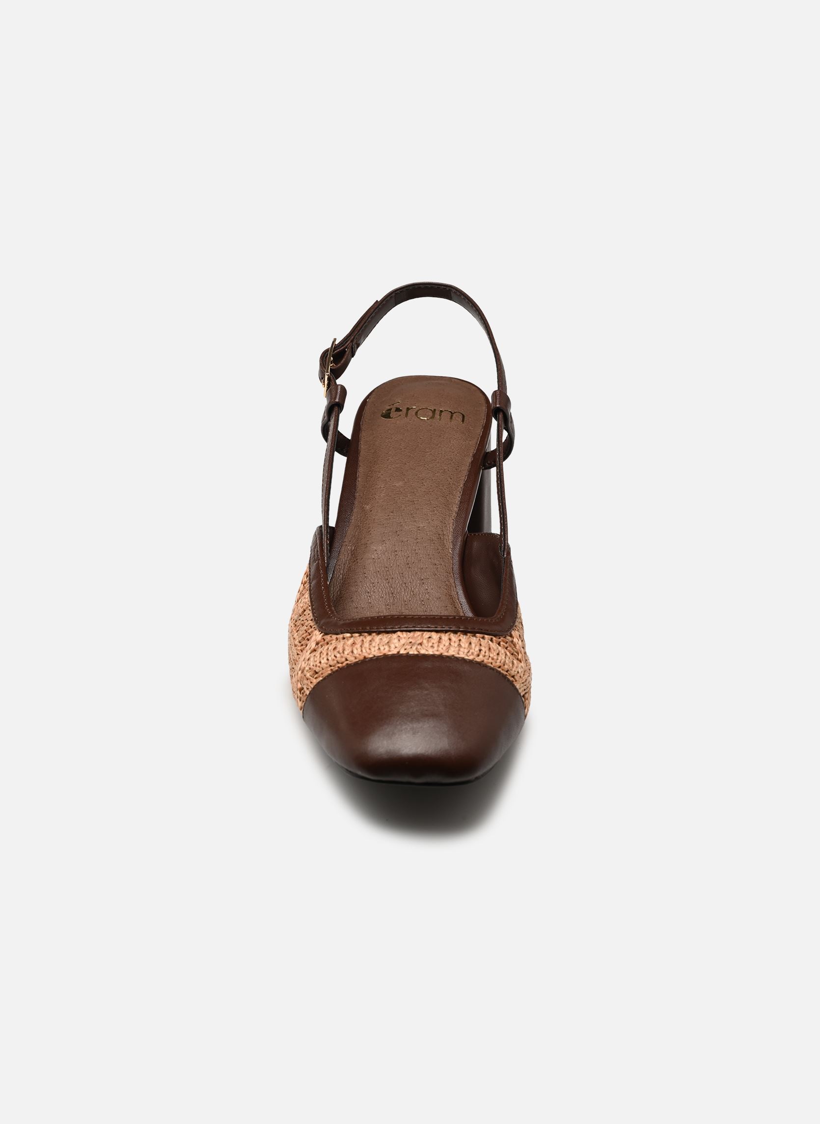 Slingback pumps ALBANE dames bruin Eram Slingback pumps ALBANE dames bruin MARRON FONCE
