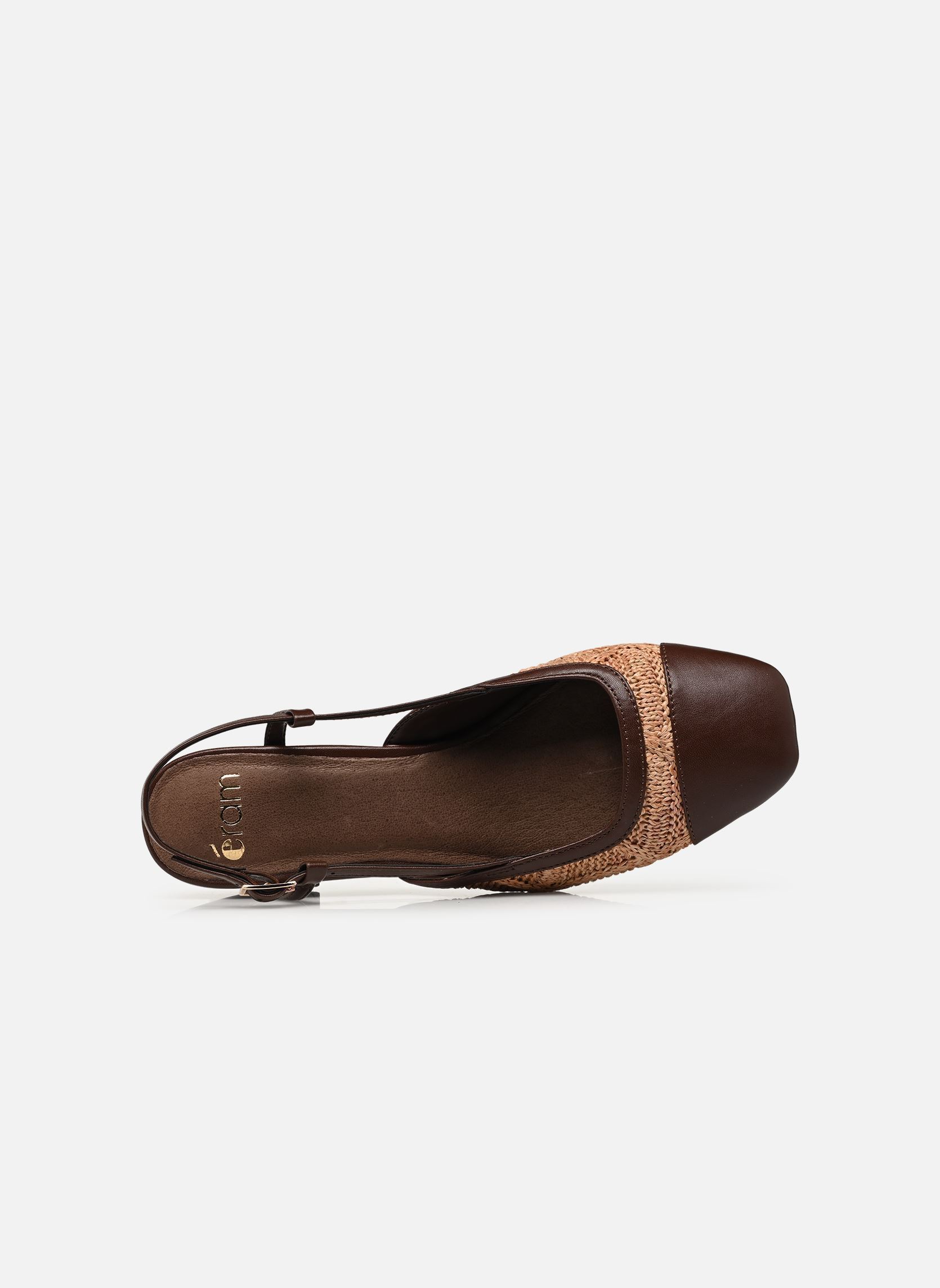 Slingback pumps ALBANE dames bruin Eram Slingback pumps ALBANE dames bruin MARRON FONCE
