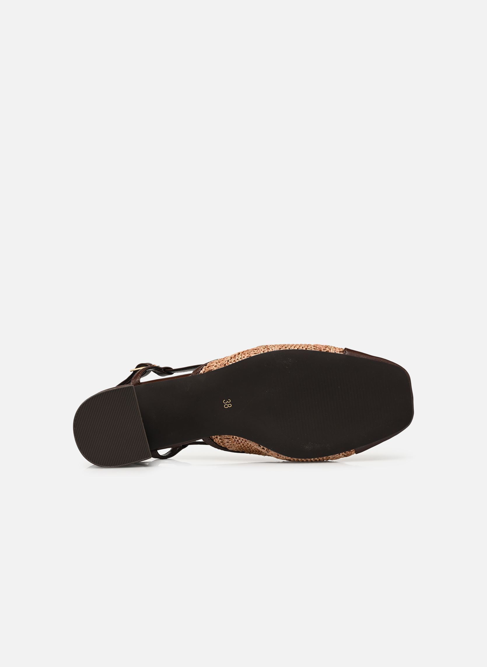 Slingback pumps ALBANE dames bruin Eram Slingback pumps ALBANE dames bruin MARRON FONCE