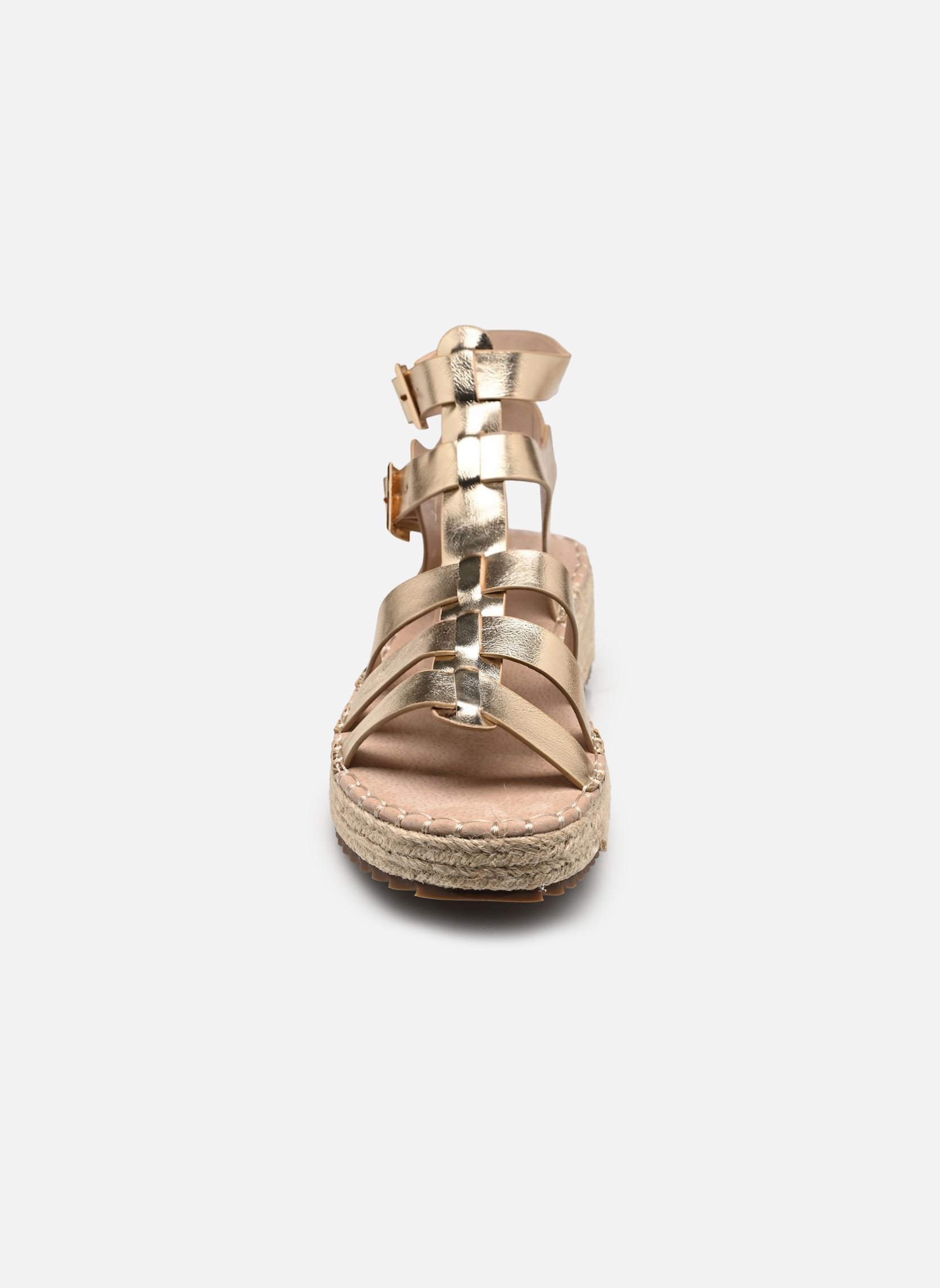 Sandali con zeppa e plateau NAZIRE donna oro e bronzo Eram Sandali con zeppa e plateau NAZIRE donna oro e bronzo Or