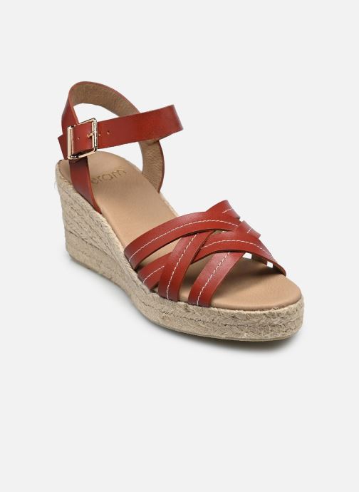 Eram Sandalen met sleehak en plateau JOANY dames bordeaux