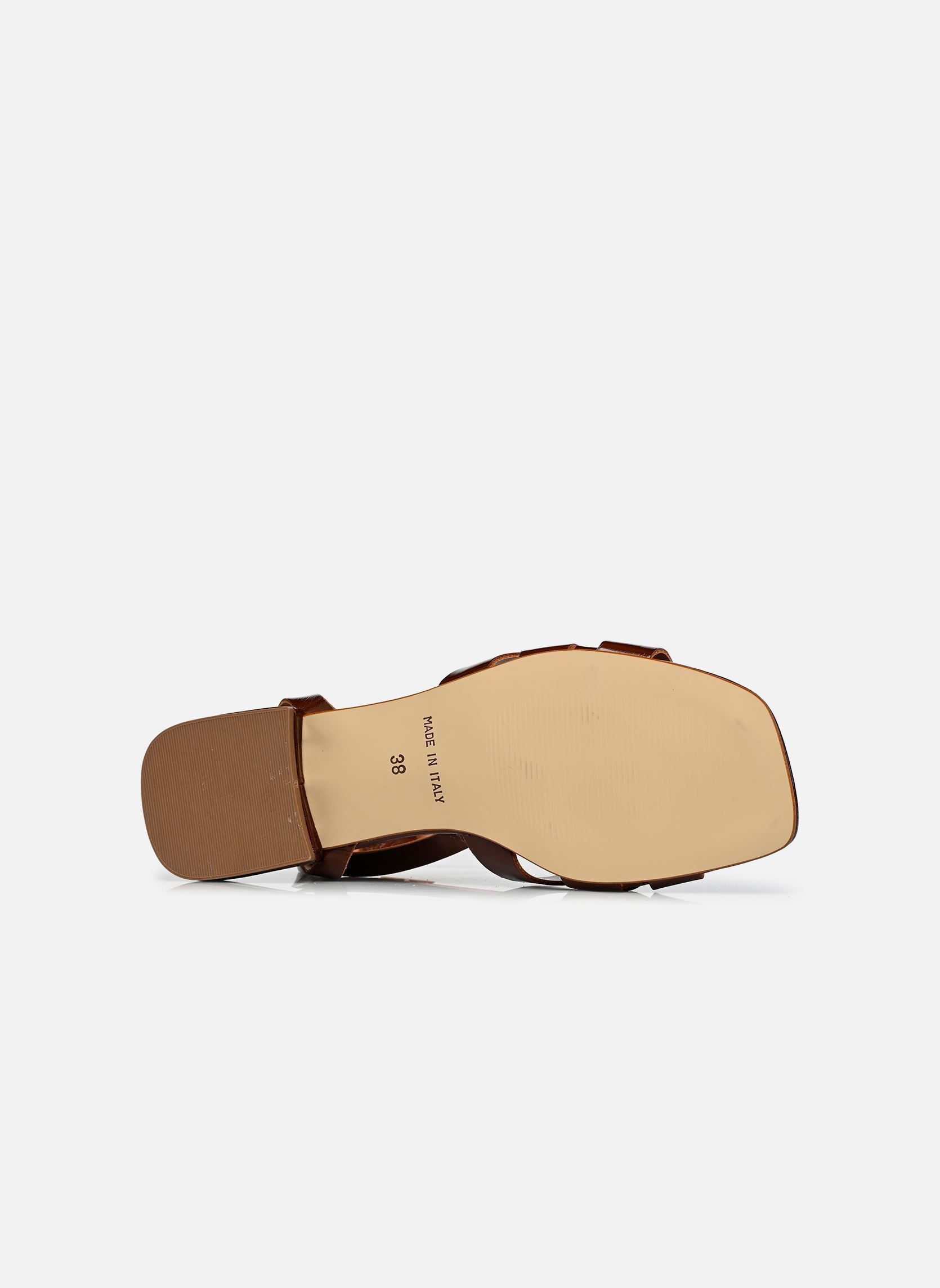 Flache Sandalen SUZON damen braun Eram Flache Sandalen SUZON damen braun Marron Fonce