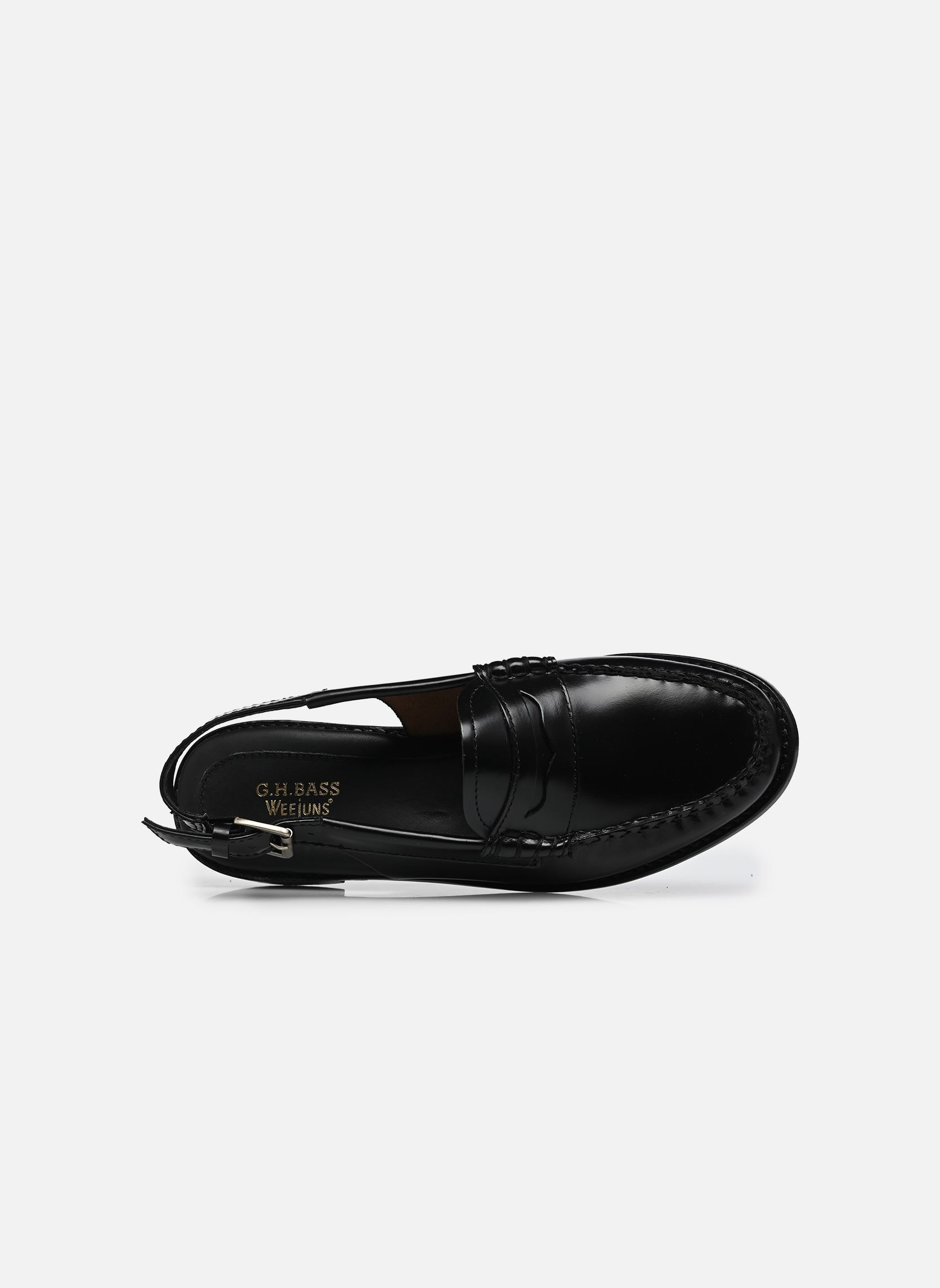 Mocassins WEEJUN WMN Penny Sling femme noir G.H. Bass Mocassins WEEJUN WMN Penny Sling femme noir BLACK LTHR