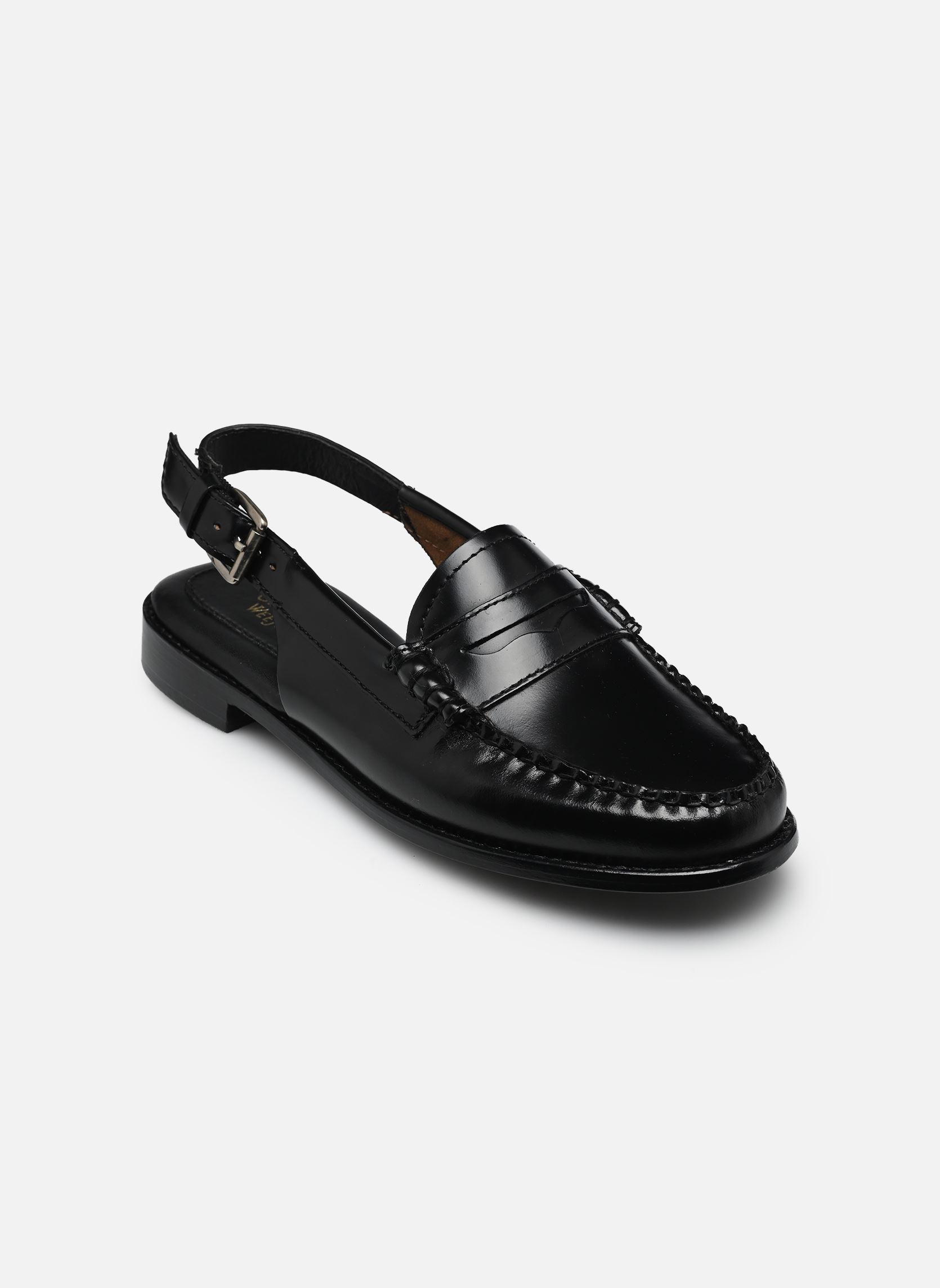 Mocassins WEEJUN WMN Penny Sling femme noir G.H. Bass Mocassins WEEJUN WMN Penny Sling femme noir BLACK LTHR
