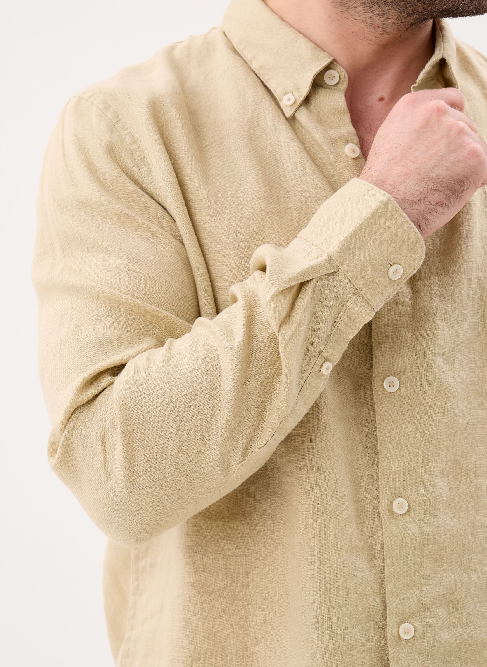 Hemden Mill Brook Linen Shirt herren beige Timberland Hemden Mill Brook Linen Shirt herren beige Safari