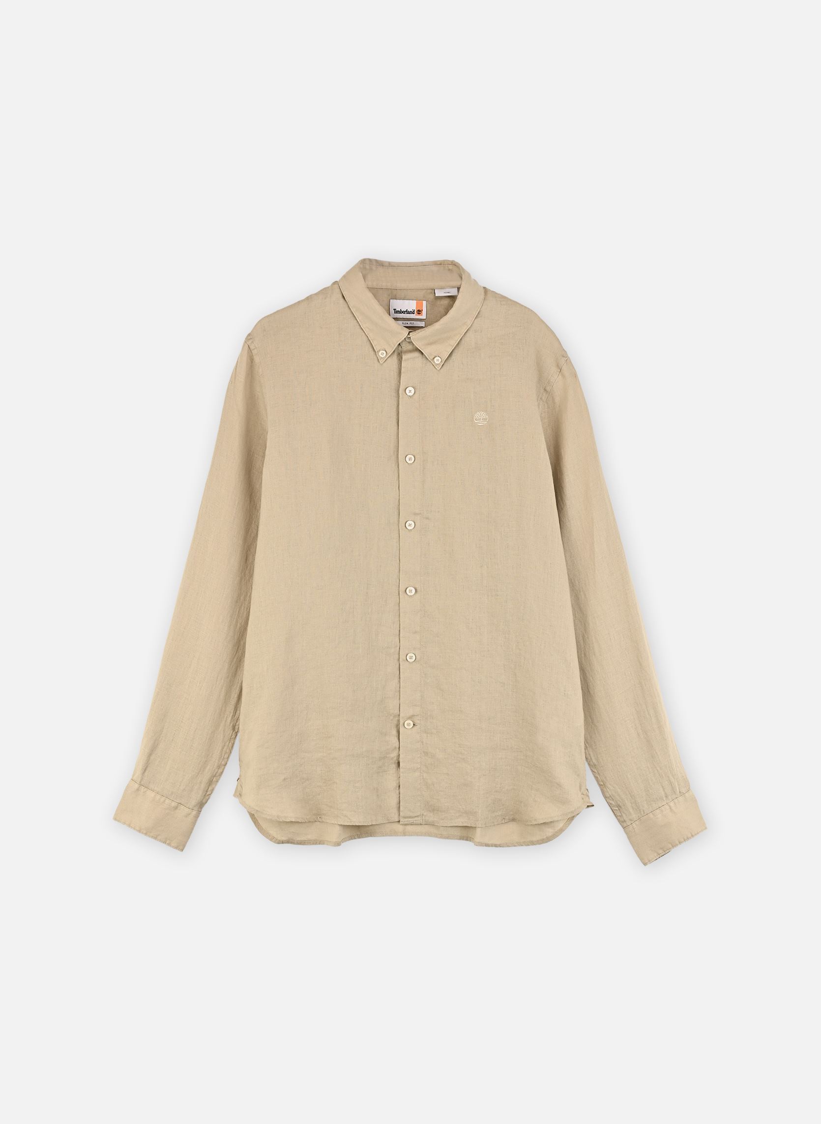Chemise Timberland TB0A2DC31 LINEN SHIRT Y941 SAFARI IT - vue 4