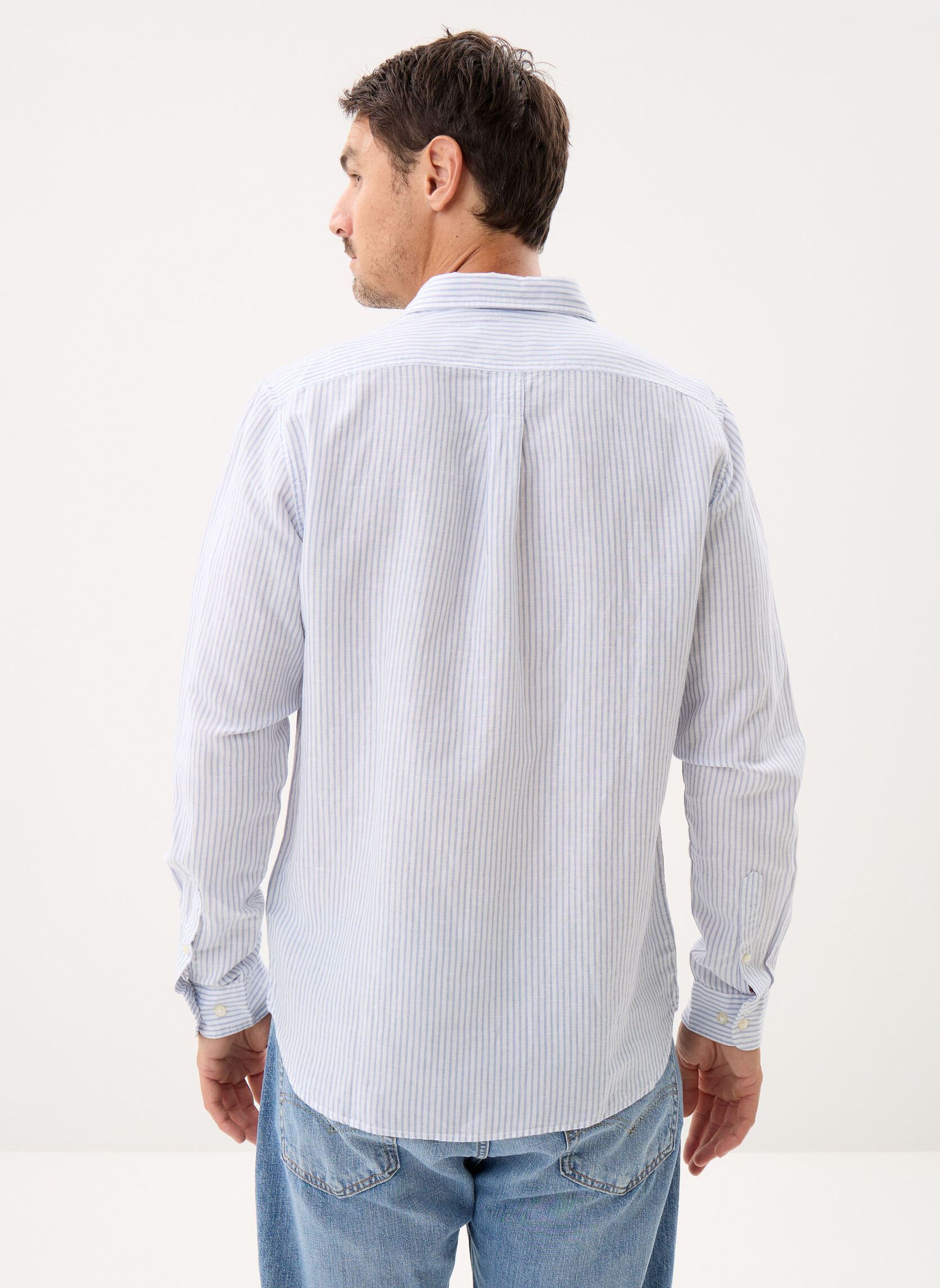 Hemden Mill Brook Linen Striped Shirt (Regular) herren blau Timberland Hemden Mill Brook Linen Striped Shirt (Regular) herren blau Stone Wash Yd