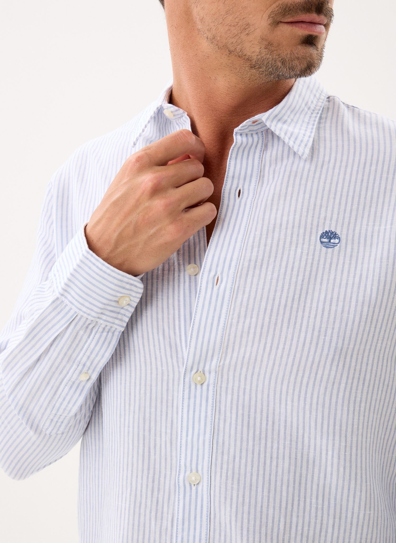Hemden Mill Brook Linen Striped Shirt (Regular) herren blau Timberland Hemden Mill Brook Linen Striped Shirt (Regular) herren blau Stone Wash Yd
