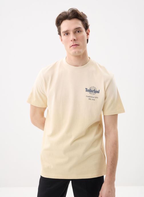 Timberland T-shirts met korte mouwen Sunfaded Back Tree Logo Graphic Hw Tee heren beige