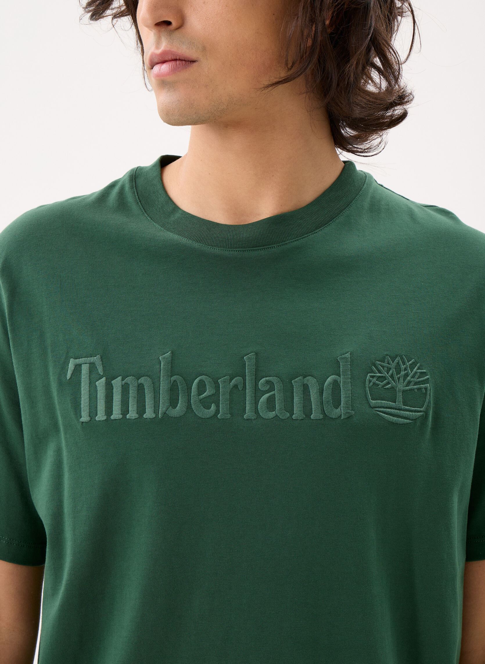 Kurzarm-T-Shirts Hampthon Short Sleeve Tee herren grün Timberland Kurzarm-T-Shirts Hampthon Short Sleeve Tee herren grün PINENEEDLE