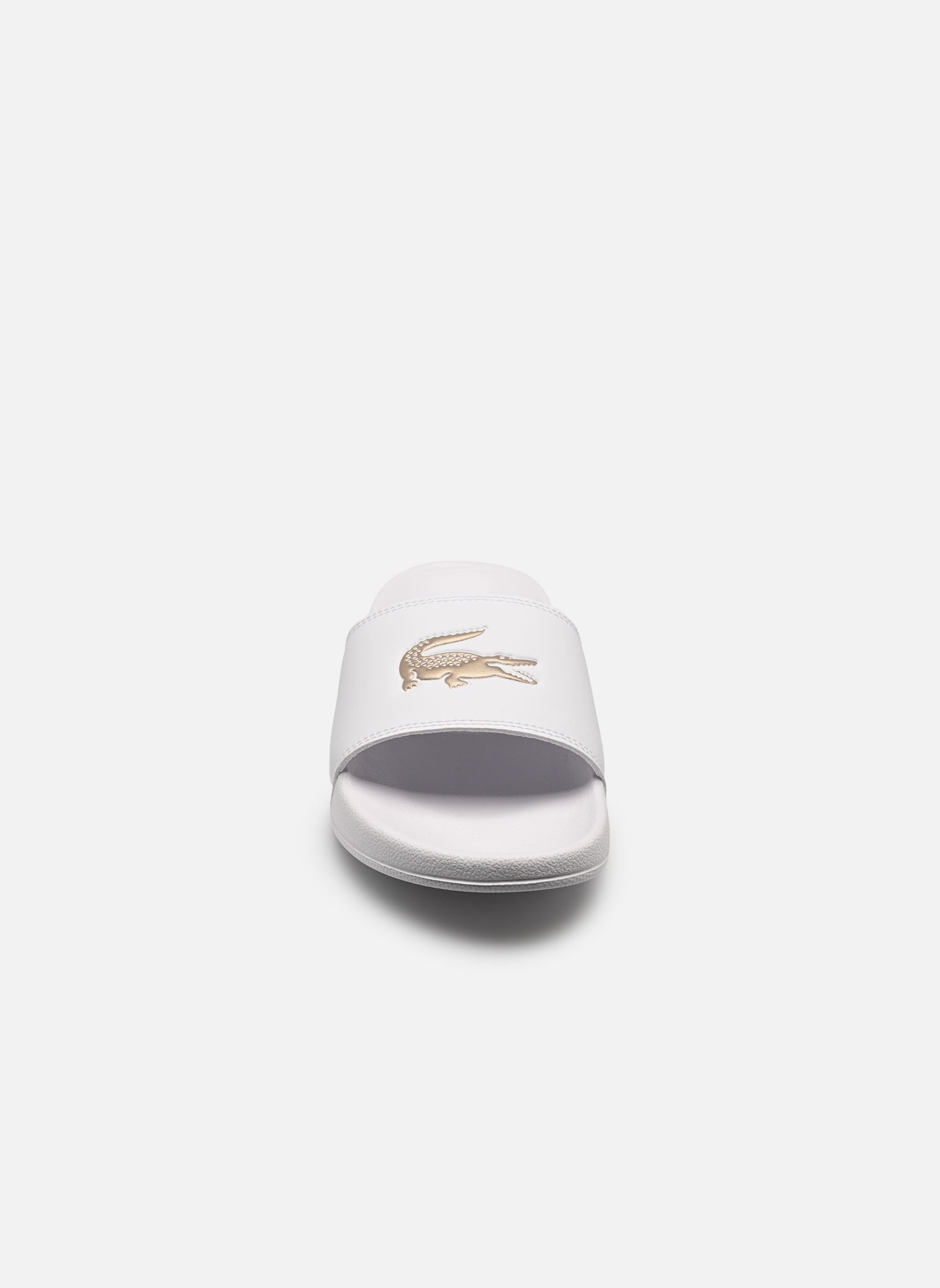 Pantoletten und Clogs SERVE SLIDE 0.0 W damen weiß Lacoste Pantoletten und Clogs SERVE SLIDE 0.0 W damen weiß WHT/BRZ