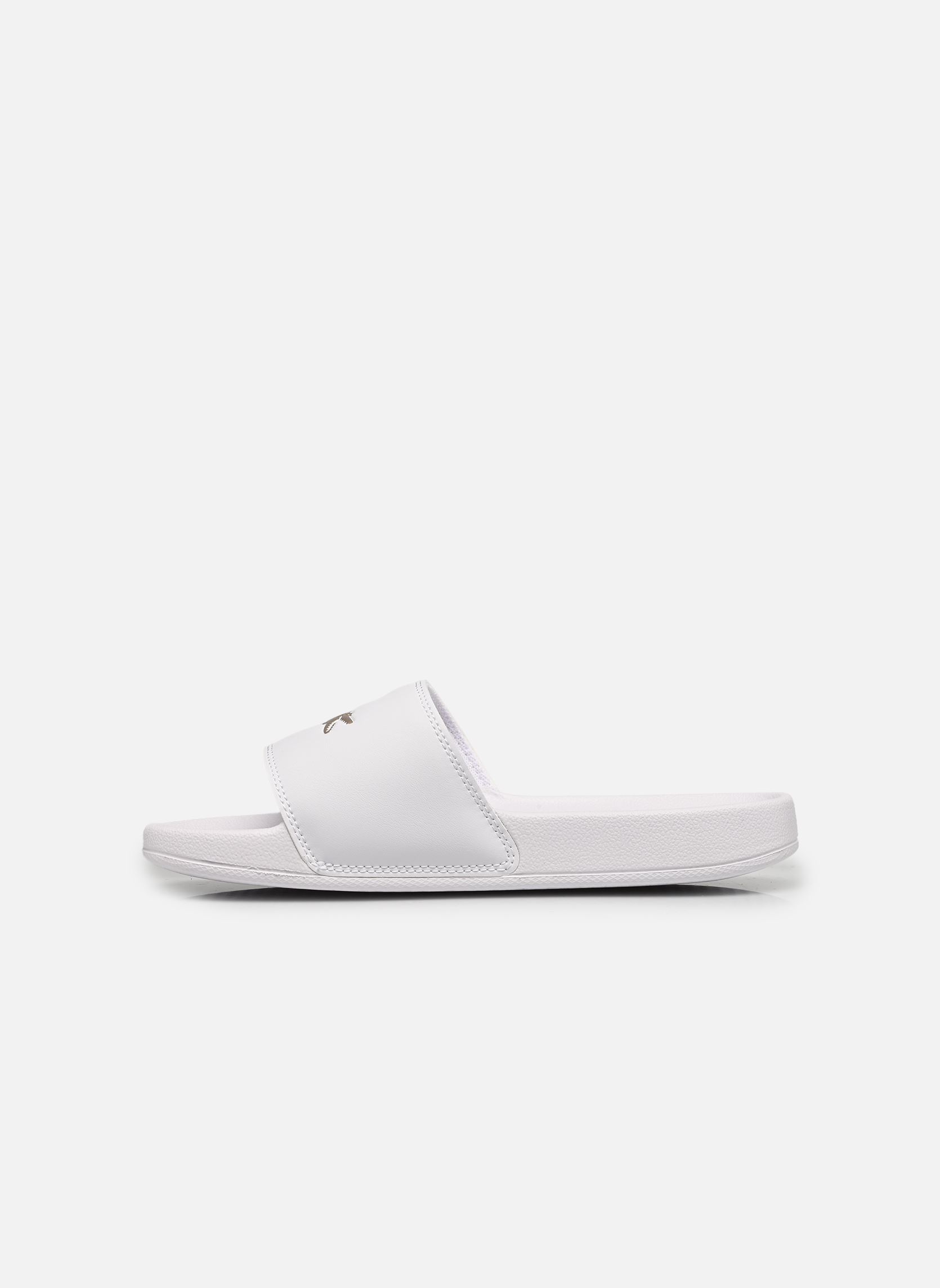 Pantoletten und Clogs SERVE SLIDE 0.0 W damen weiß Lacoste Pantoletten und Clogs SERVE SLIDE 0.0 W damen weiß WHT/BRZ