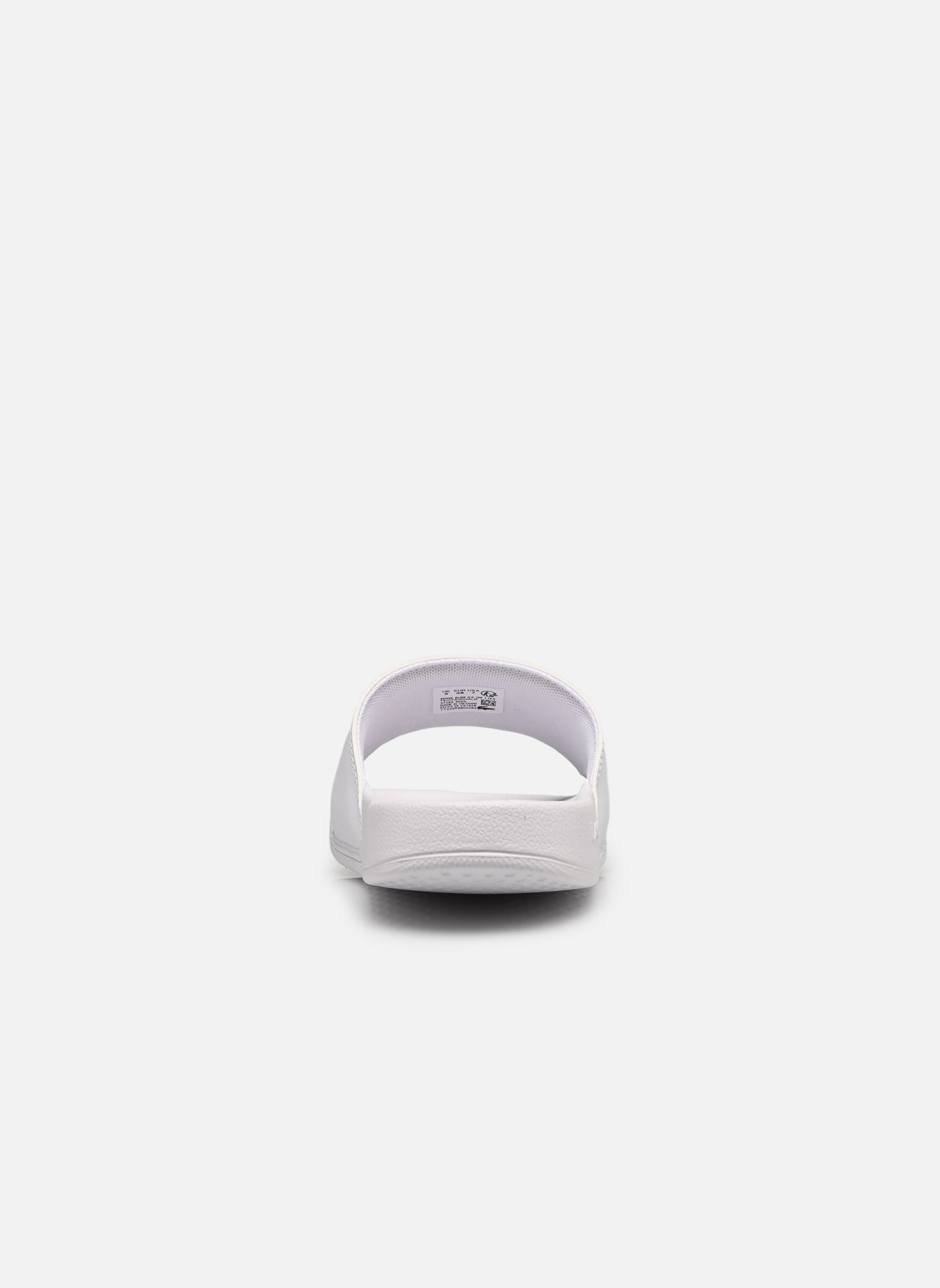 Pantoletten und Clogs SERVE SLIDE 0.0 W damen weiß Lacoste Pantoletten und Clogs SERVE SLIDE 0.0 W damen weiß WHT/BRZ
