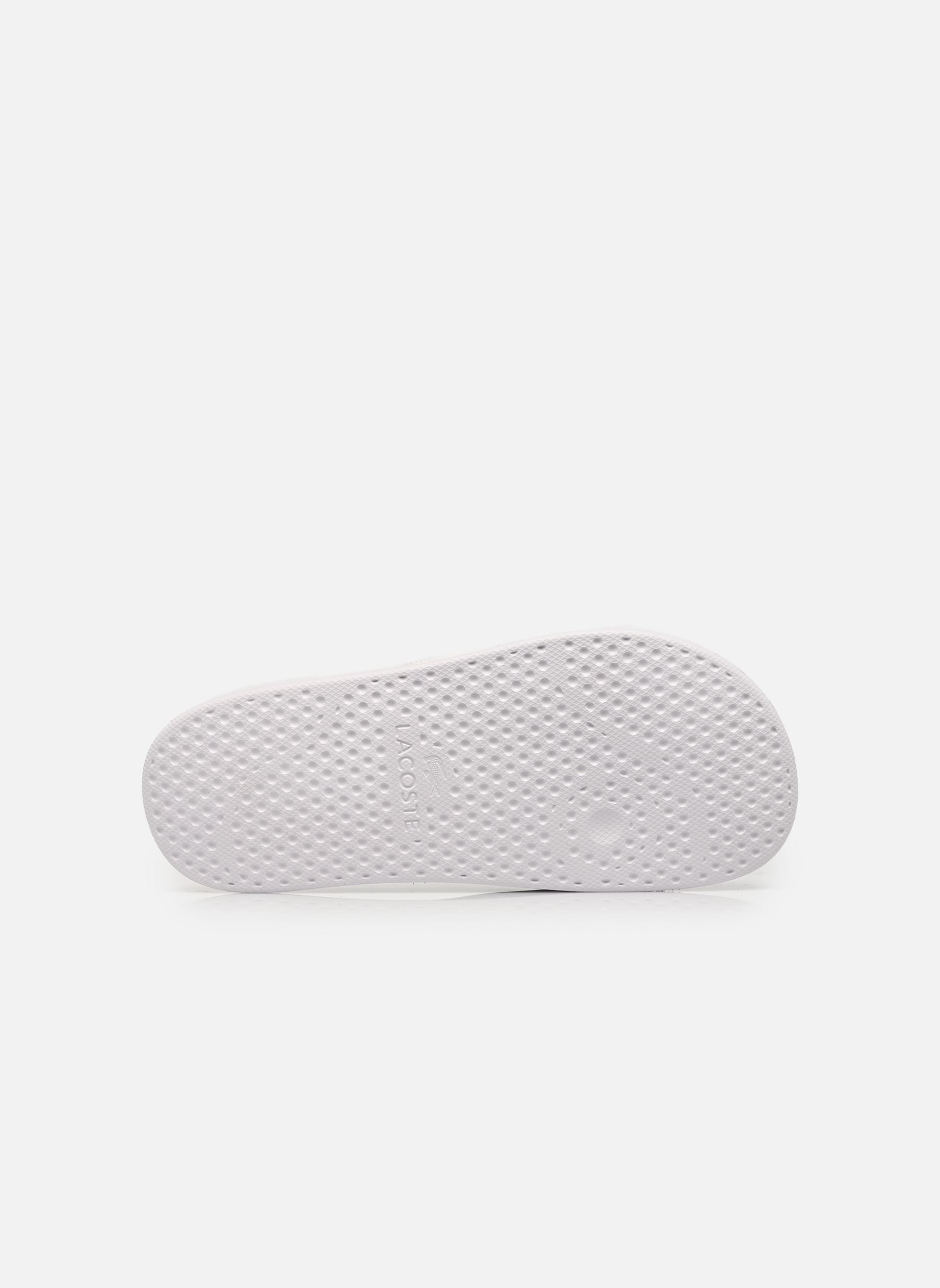 Pantoletten und Clogs SERVE SLIDE 0.0 W damen weiß Lacoste Pantoletten und Clogs SERVE SLIDE 0.0 W damen weiß WHT/BRZ